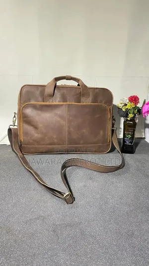 Geniune Cowhide Leather Bag For Office And Laptop