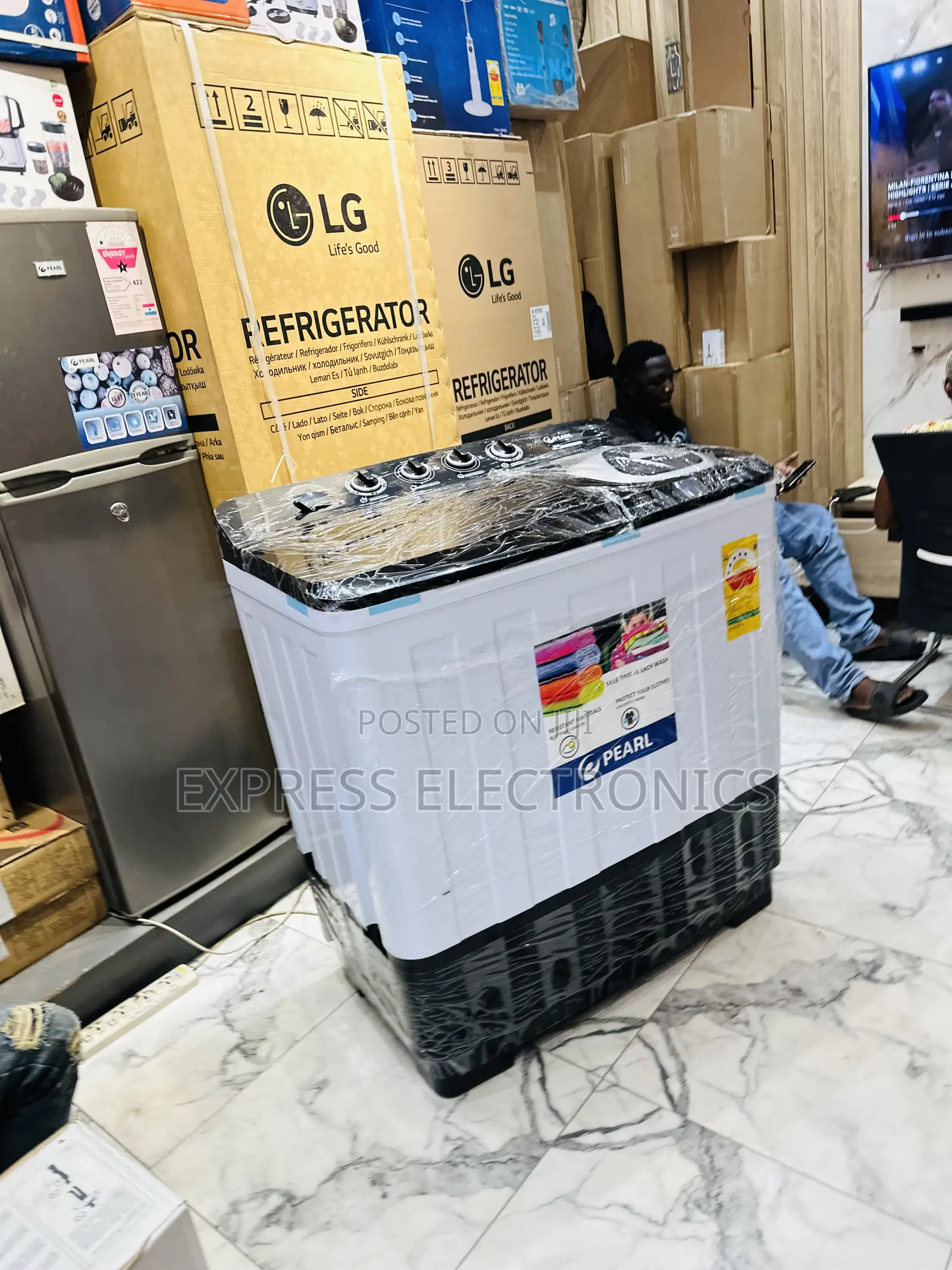Freestanding Washing Machine 15kg Pearl