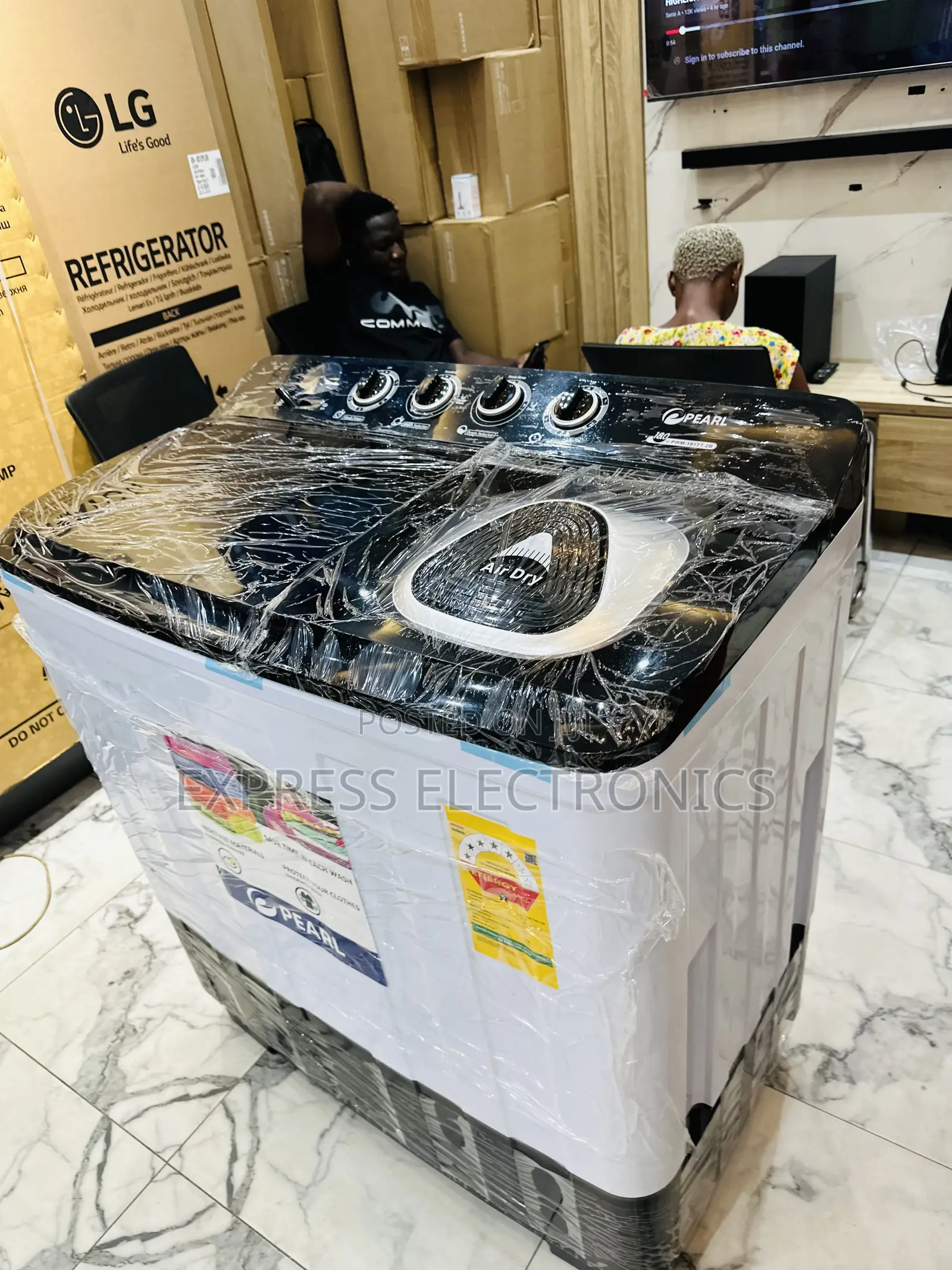 Foreign Standard Washing Machine 18kg Topload Pearl
