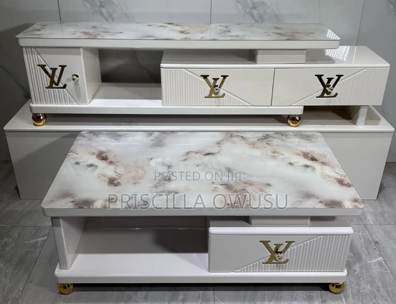 Tv Stand Center Table Set