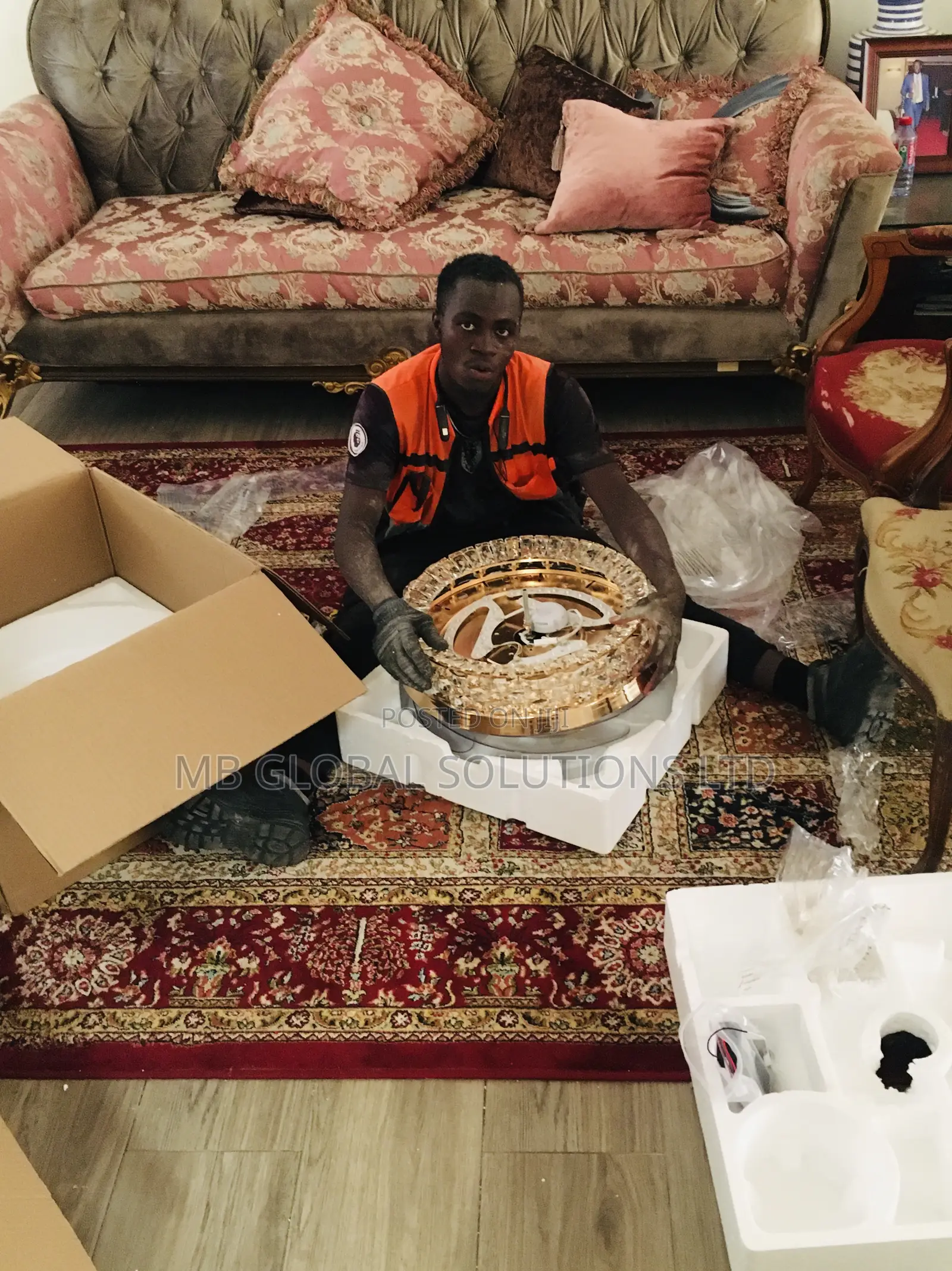 Luxury Chandelier Installation and Electrical Works