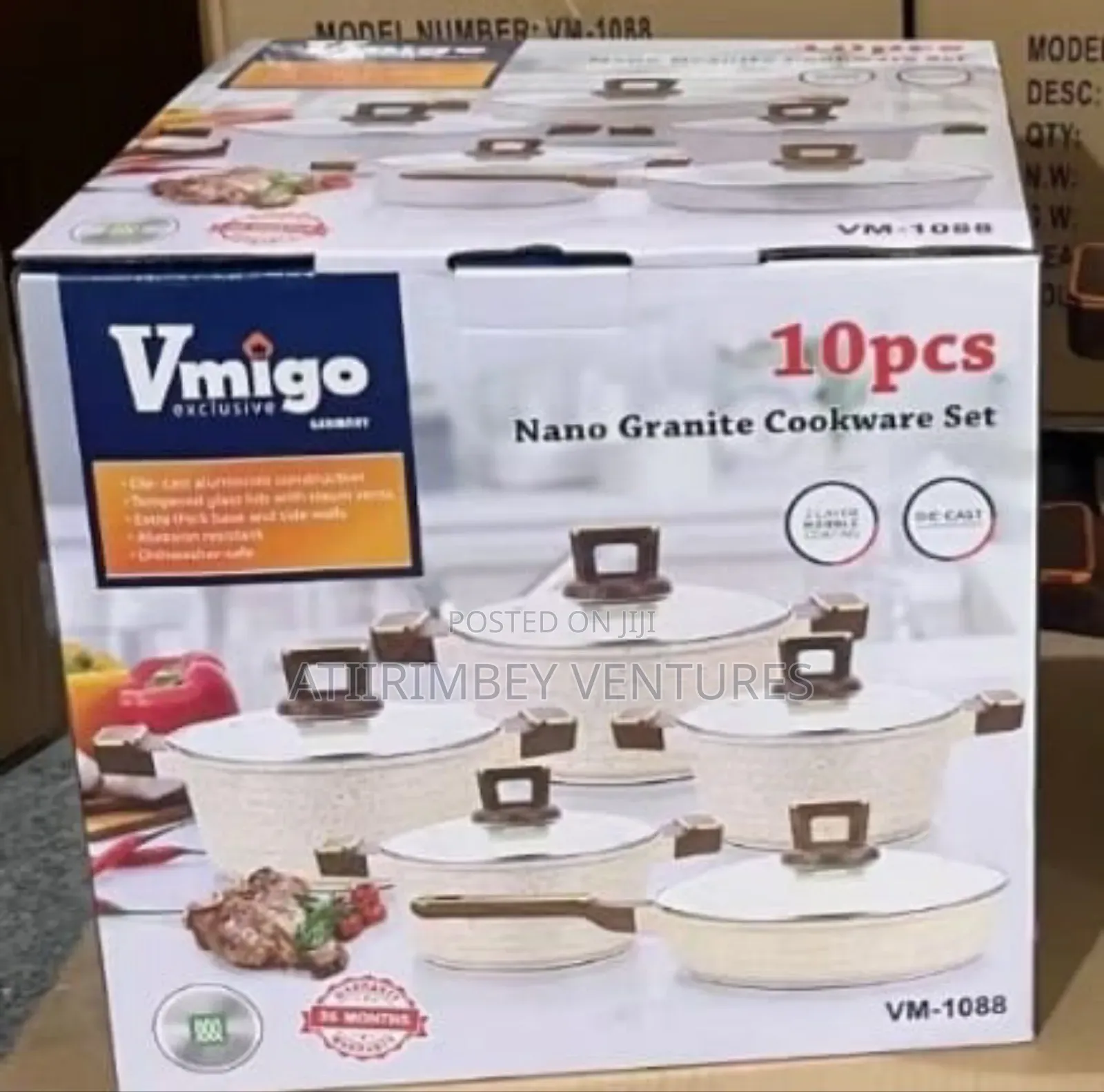 Vmigo Nano Granite Cookware Set 10pcs