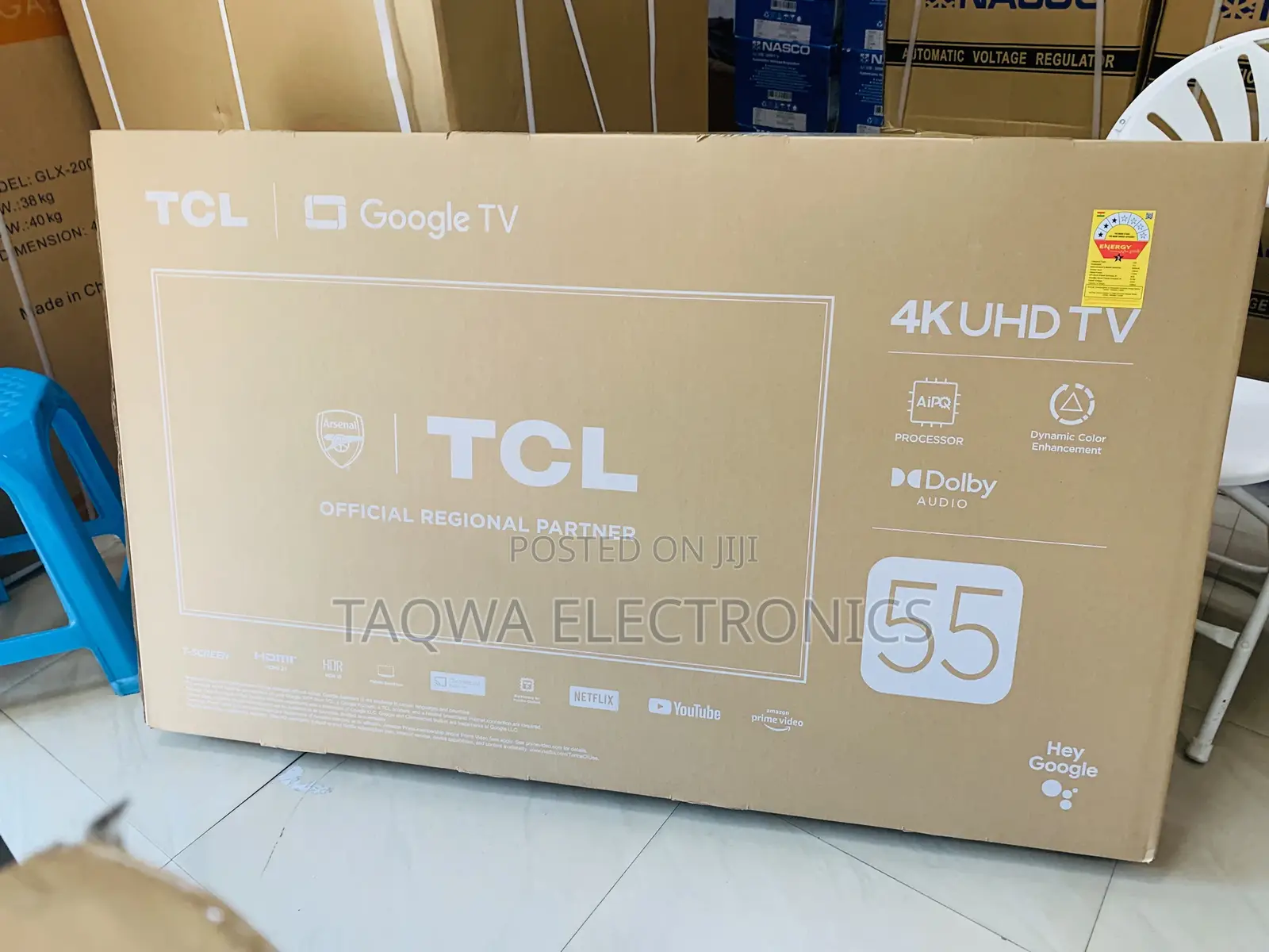 3-Stars TCL 55 Inches Smart Google Tv