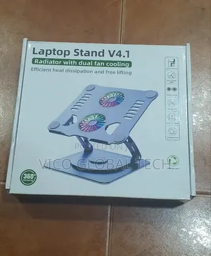 Laptop Stand With Dual Fan Cooling 360°