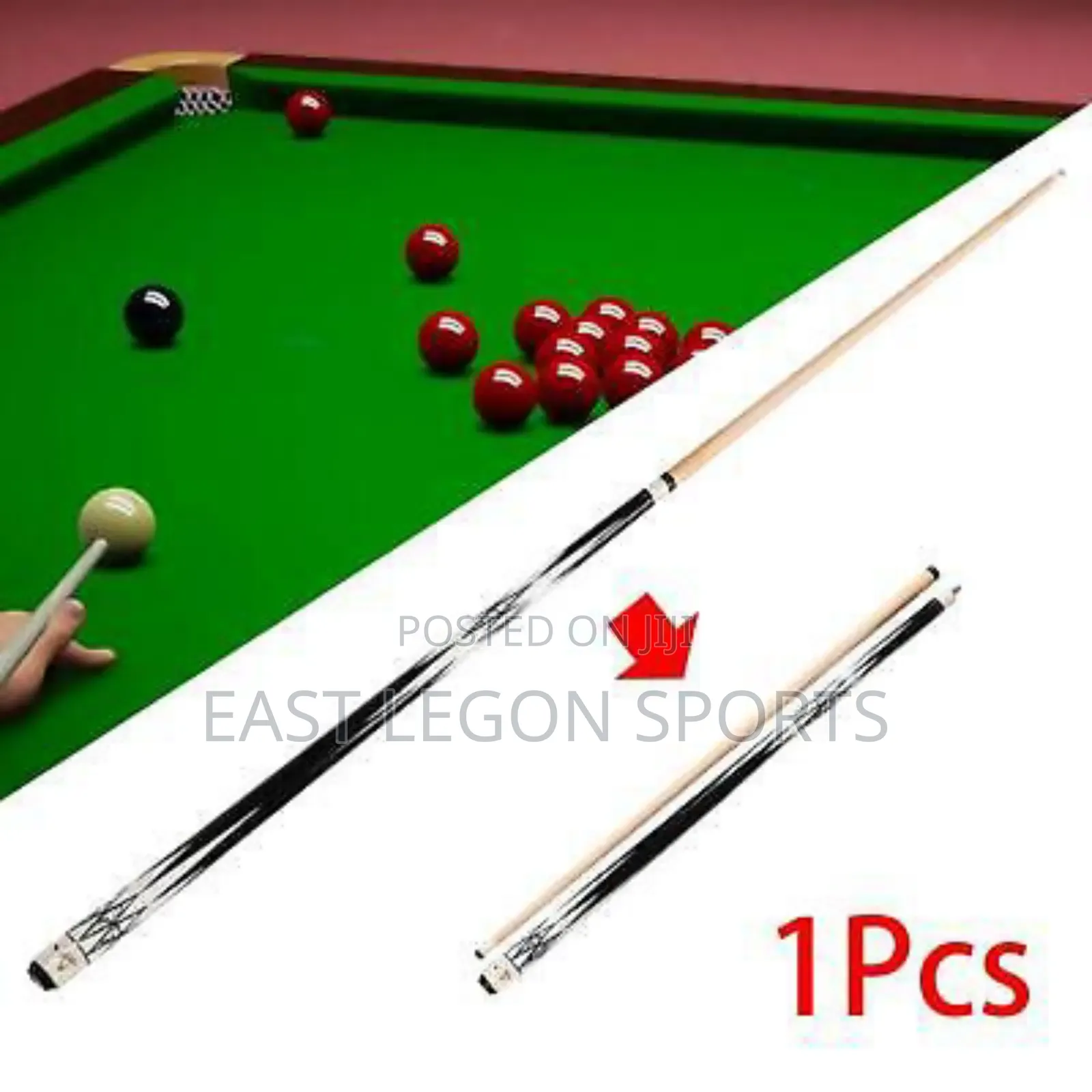 Snooker Pool Table Stick X 2 Original Ghana Cue