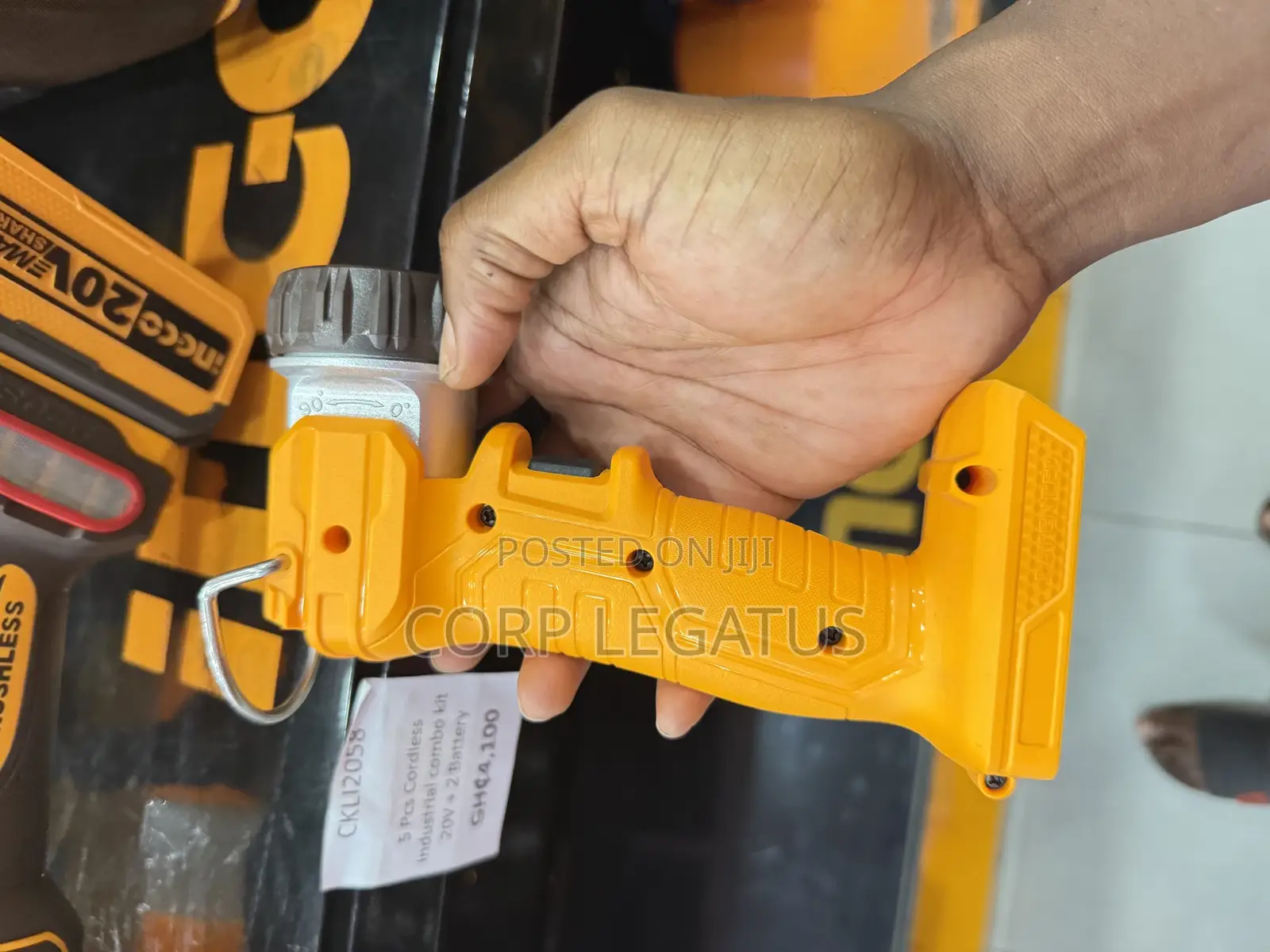 Ingco 5 PCS Brushless Cordless Industrial Combo Kit