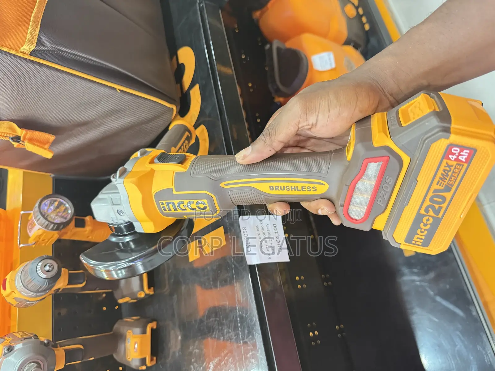 Ingco 5 PCS Brushless Cordless Industrial Combo Kit