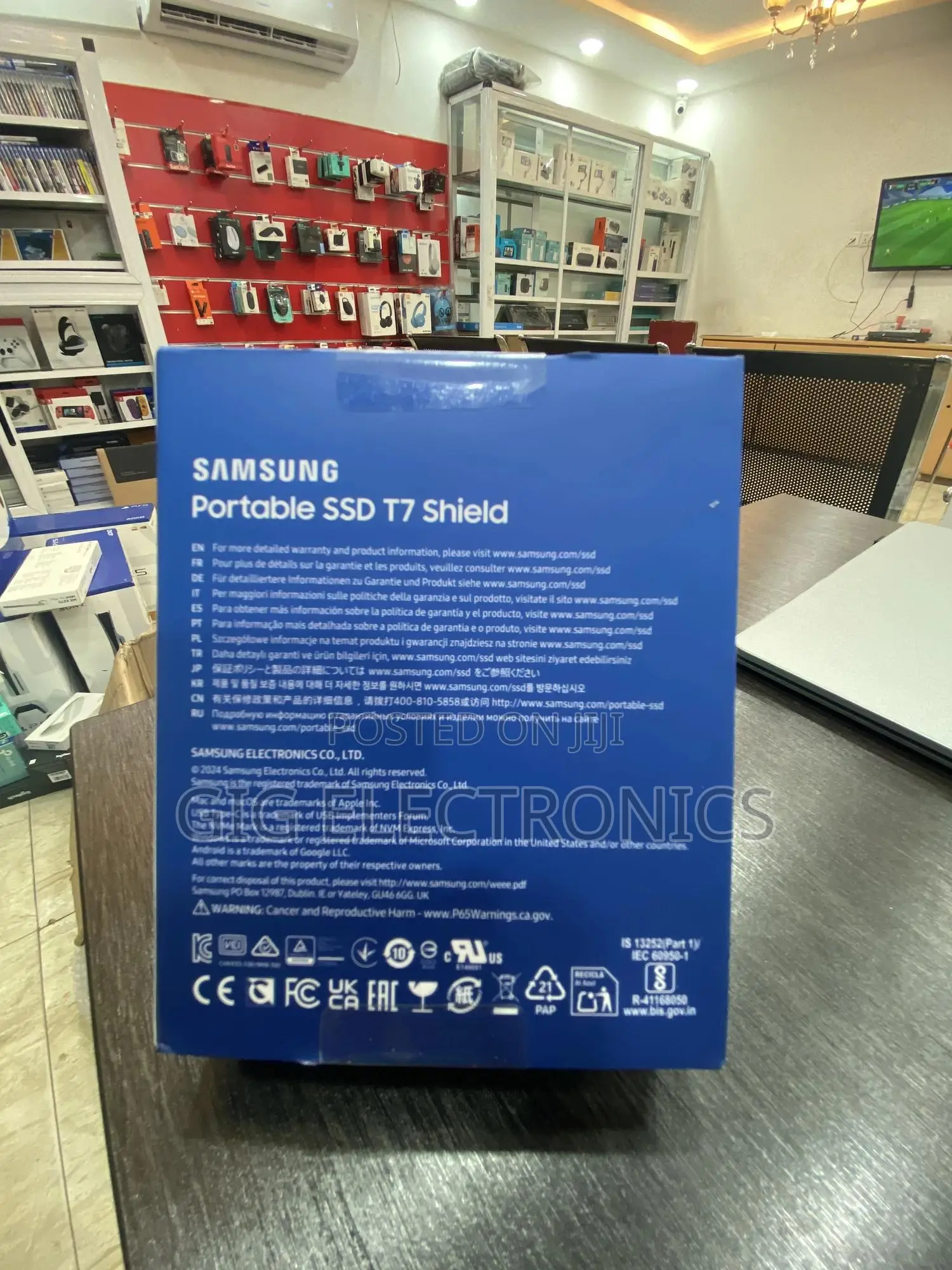 Samsung T7 Shield Portable External Ssd 2tb - Blue