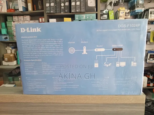 D-Link 24 Port Gigabit Poe Switch With 2 SFP DGS-F1024p 2