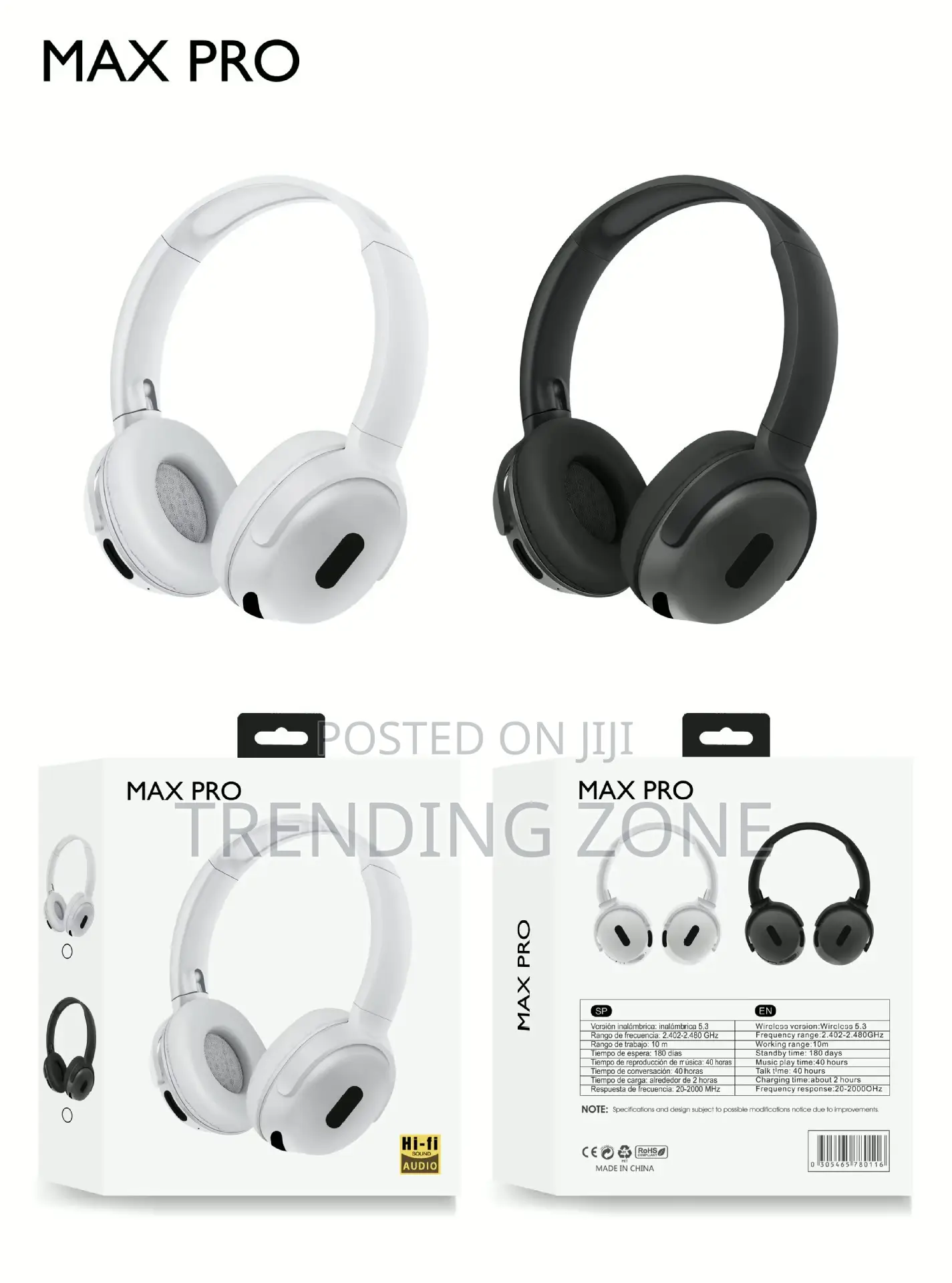 Max Pro Hi-Fi Sound Headphone