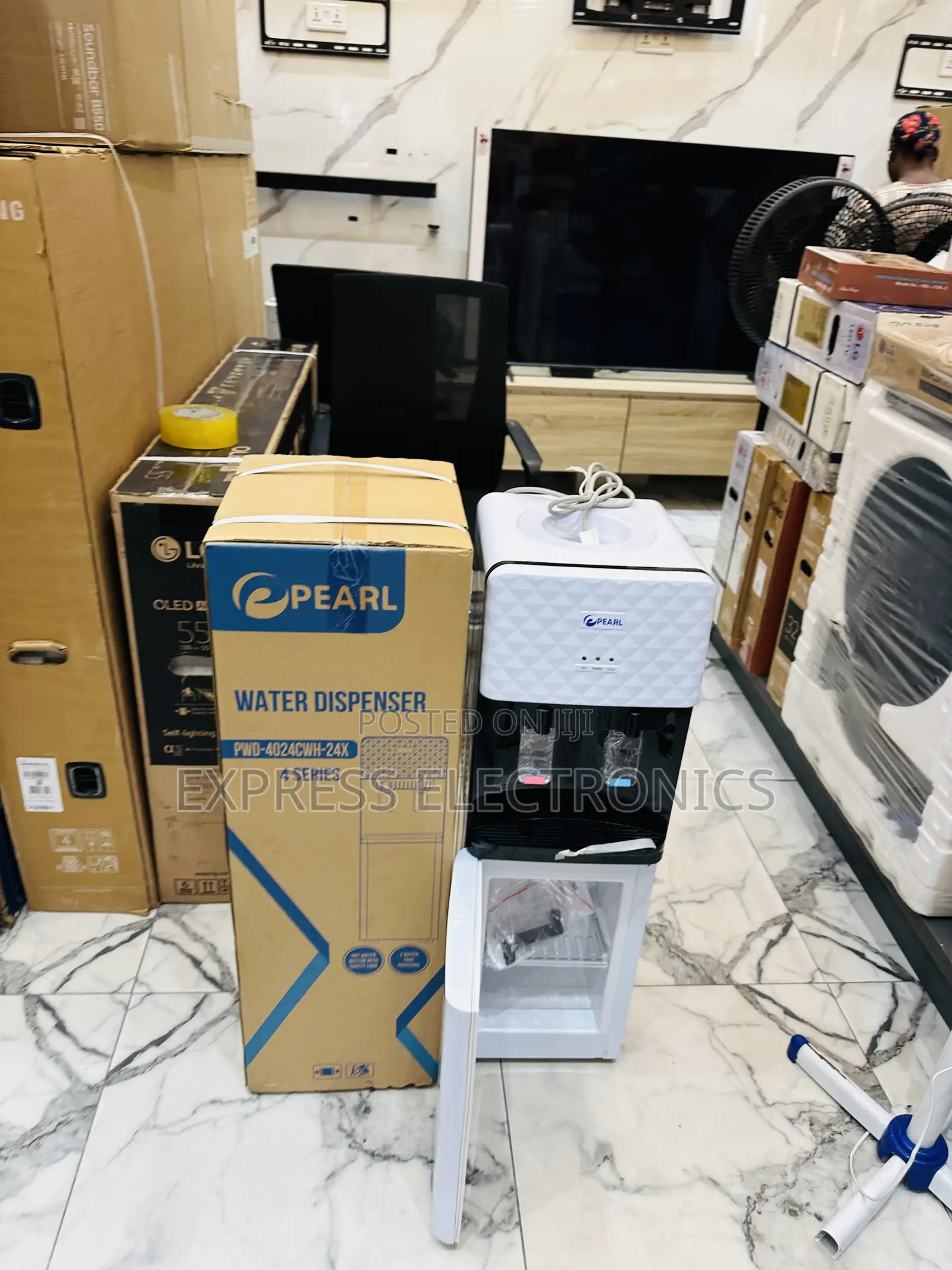 High Quality Water Dispenser PWD-4024 With Fridge Pearl