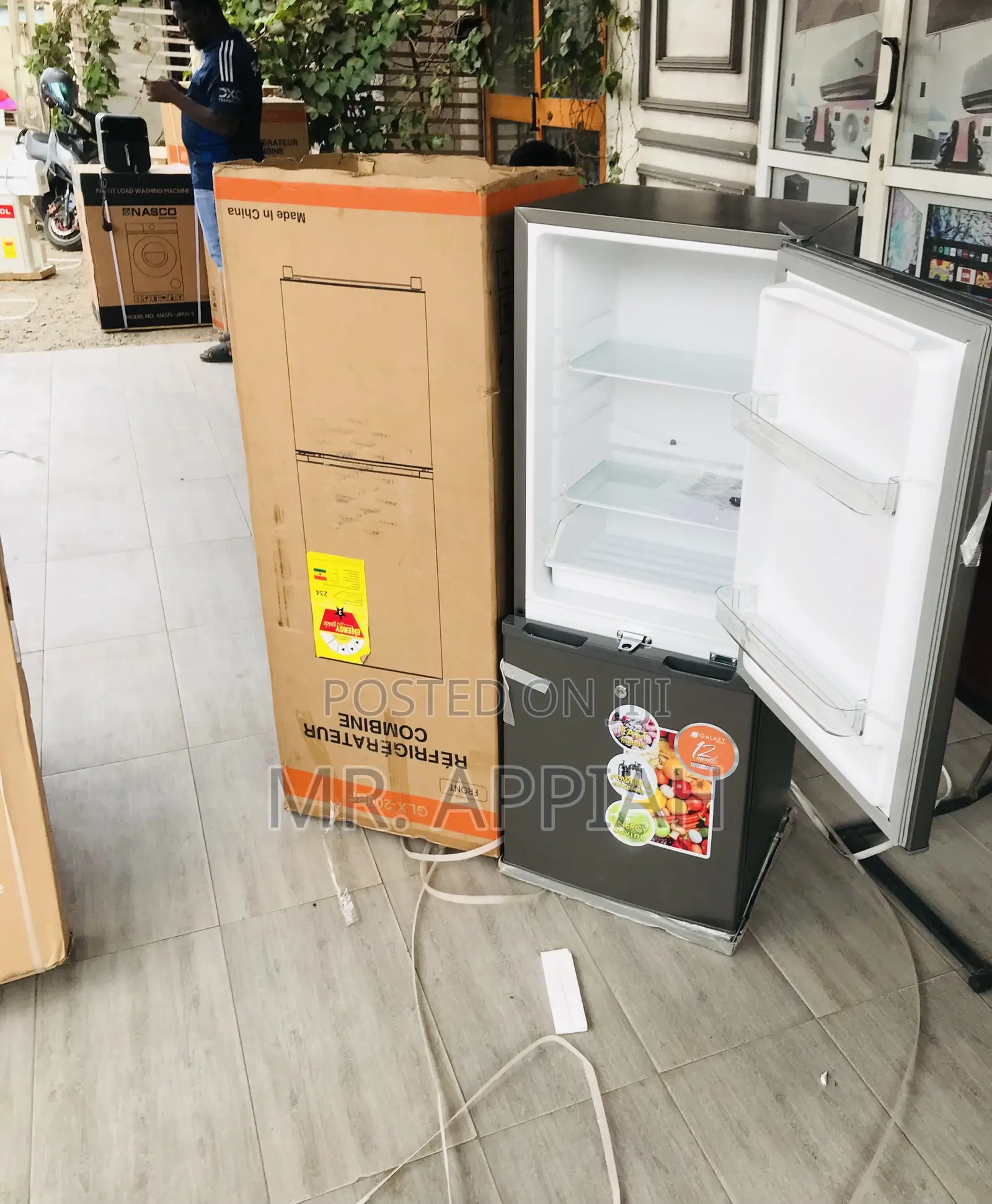 Purchase Affordable Galaxy 2 Door Fridge(Dark Gray) 