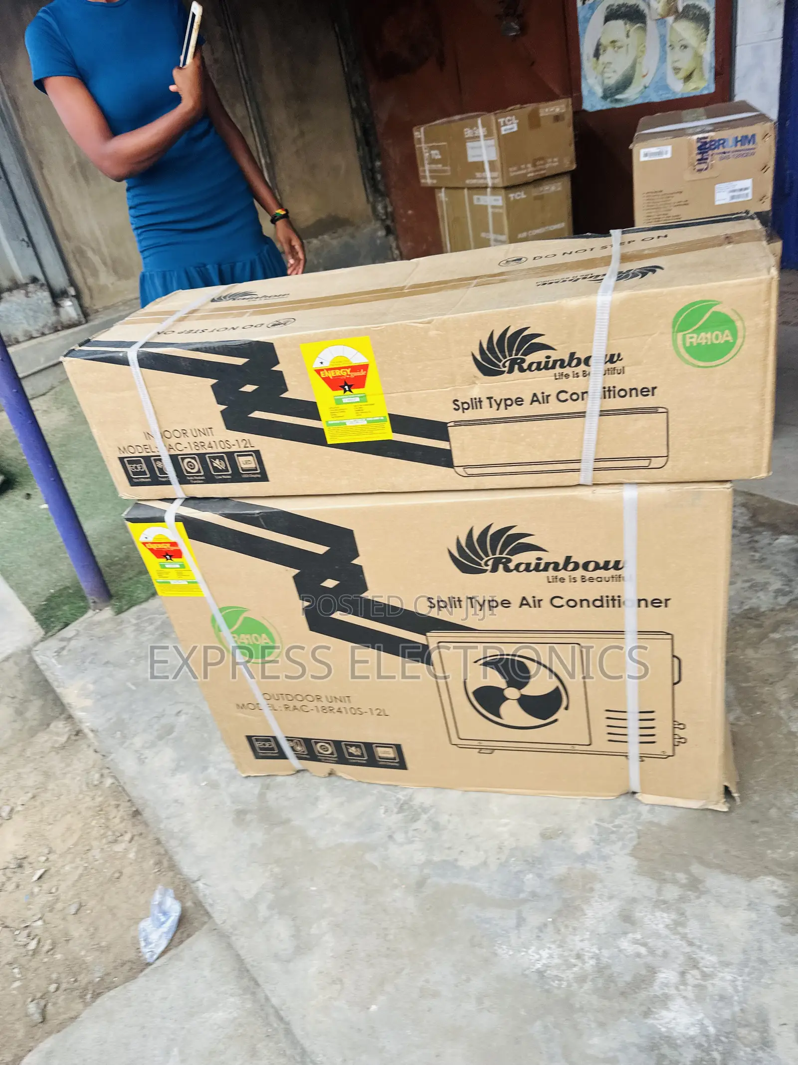 Auto Swing Rainbow Split R410 Gas 1.5hp