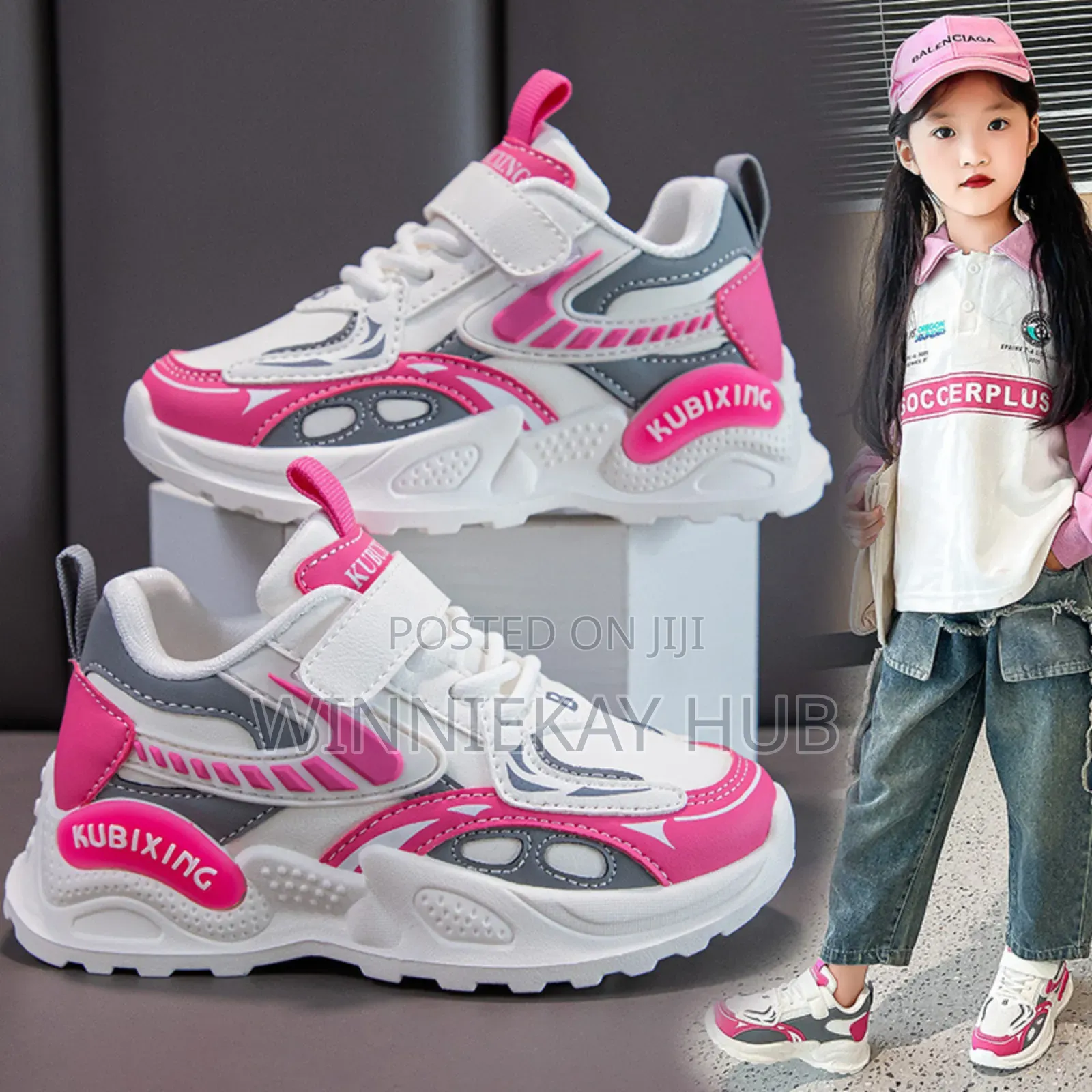Girls Pink Sneakers