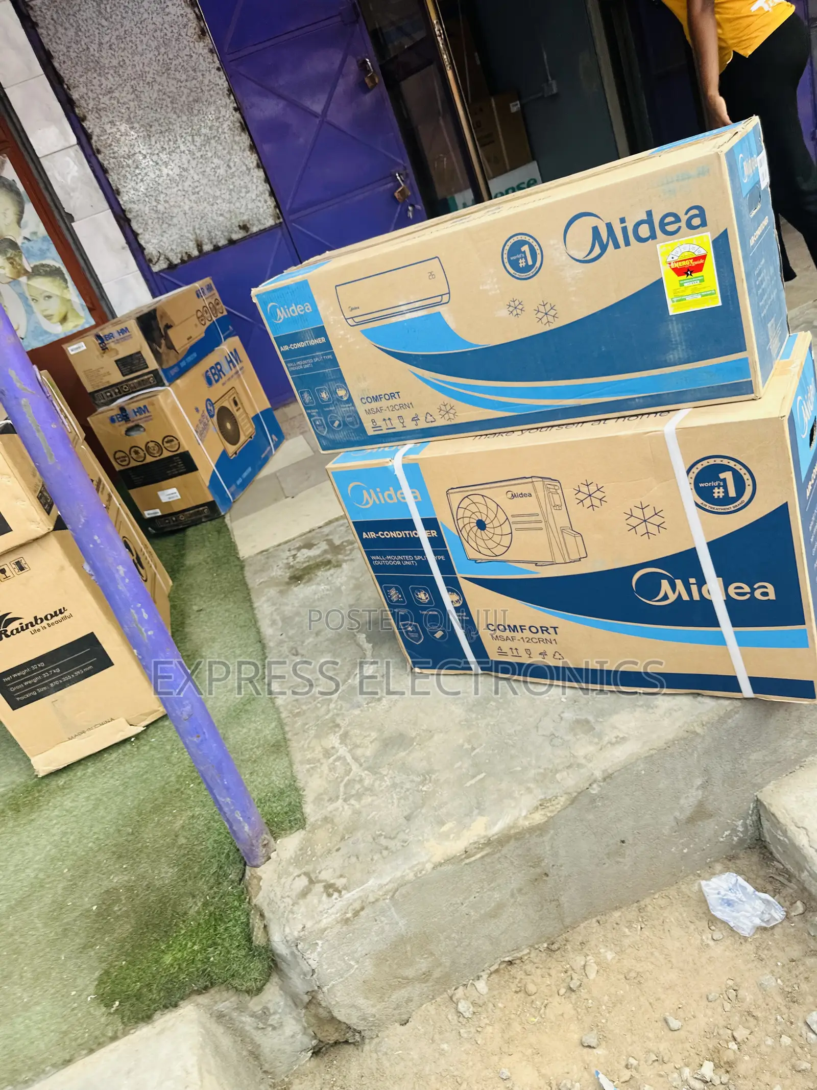 Low Noise Air Throw Split Midea 1.5hp Ac