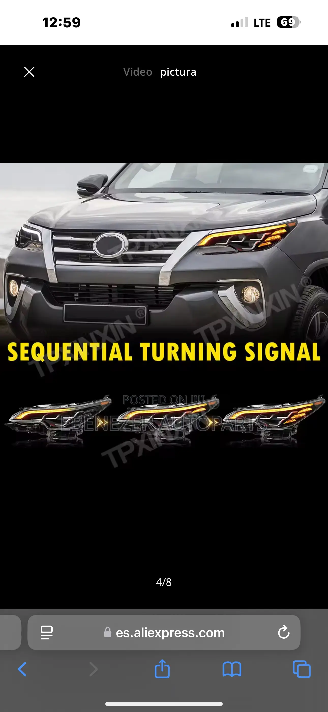 Fortuner 2016,2017,2018 Led Spec Headlights