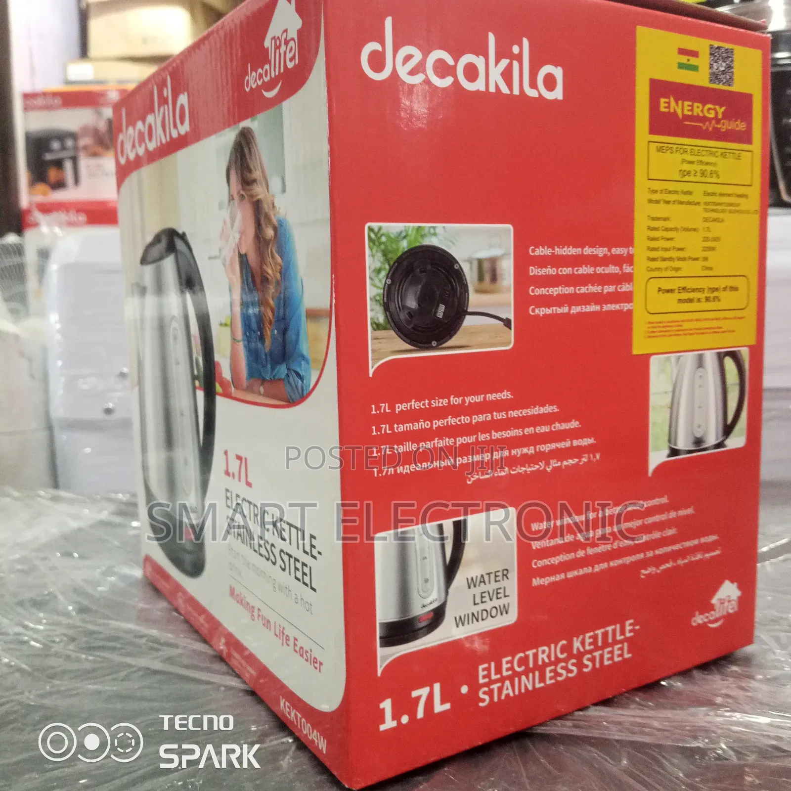 Stainless Steel Electric Kettle Decakila Electric Kettle
