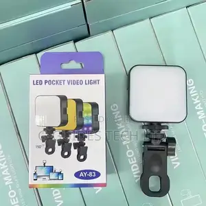 Ay-83 Led Video Light Rgb, Phone Clip Video RGB Light Ay-83