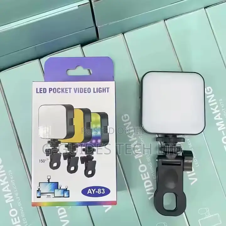 Ay-83 Led Video Light Rgb, Phone Clip Video RGB Light Ay-83