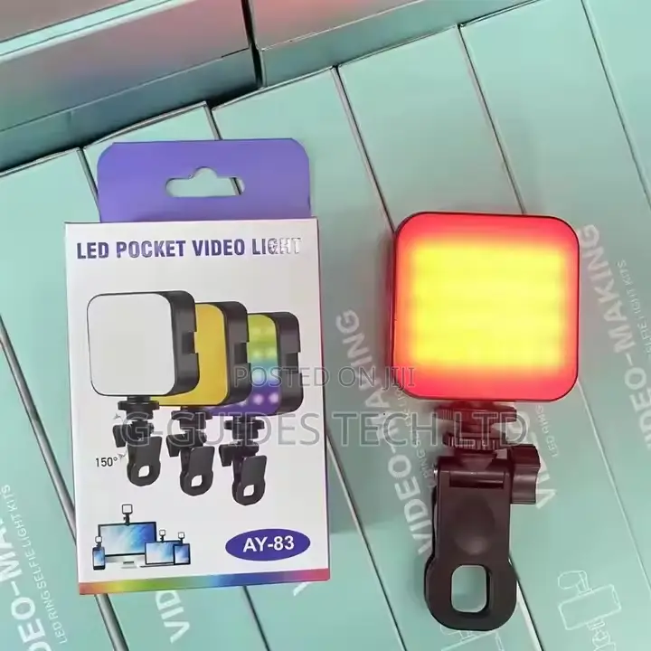 Ay-83 Led Video Light Rgb, Phone Clip Video RGB Light Ay-83