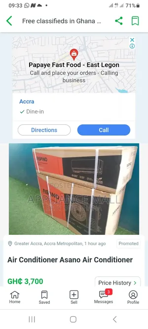 Asano Air Conditioner 1.5hp