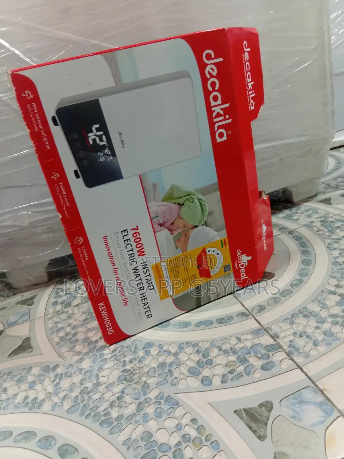 Happy Home Decakila 7600w. Instant Electric Water Heater