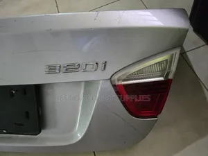 Neat BMW E90 Silver Boot With Taillights and Camera