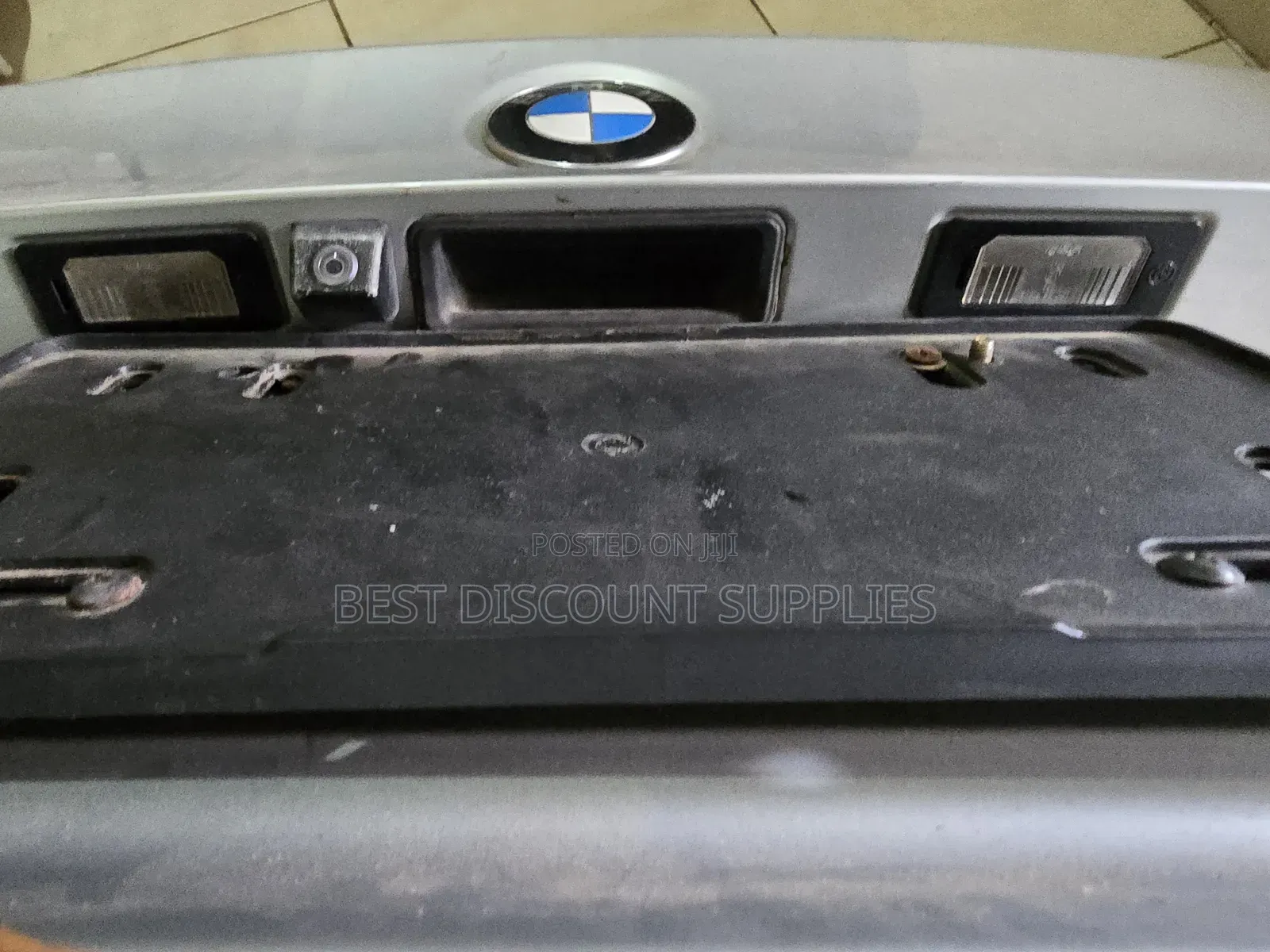 Neat BMW E90 Silver Boot With Taillights and Camera