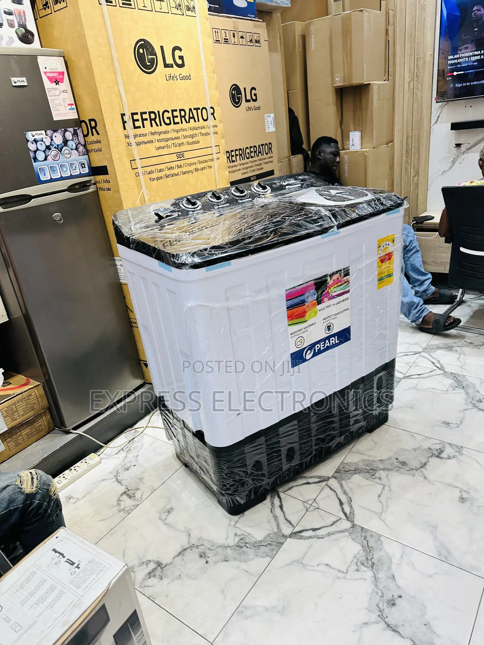 Pulsator System Sleek Pearl 18kg Topload Twintub