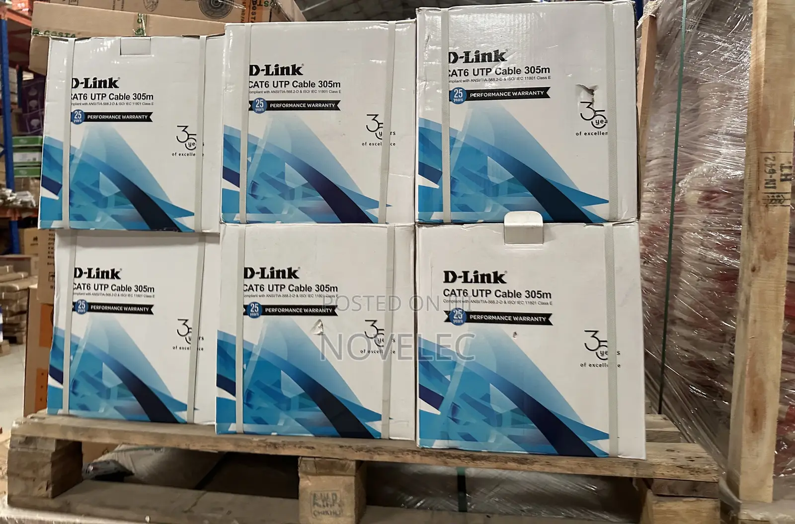 D-Link Cat6 Utp Networking Cable 305m (Grey)