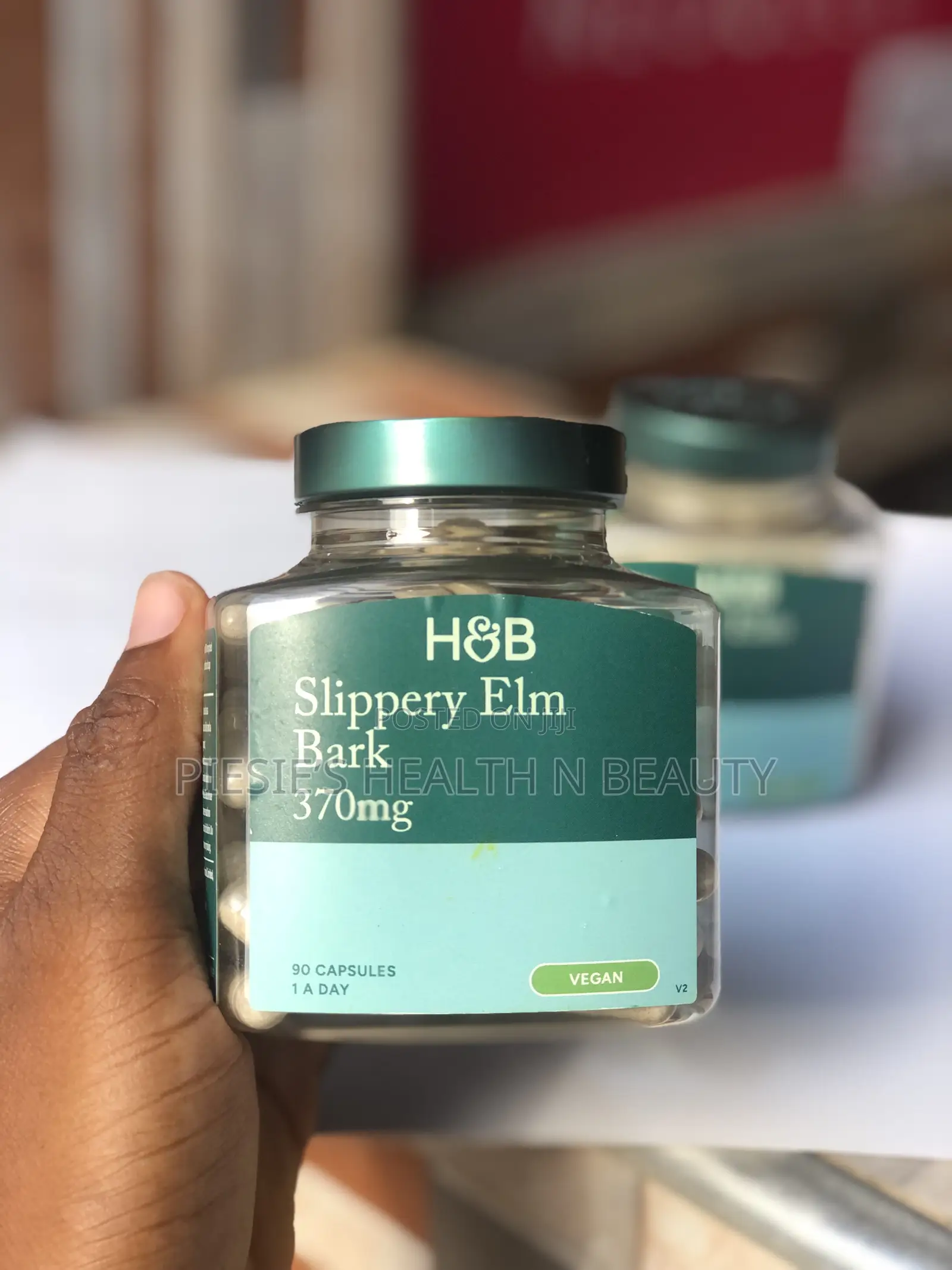 Holland Barrett Slippery Elm Bark 370mg 90 Capsules