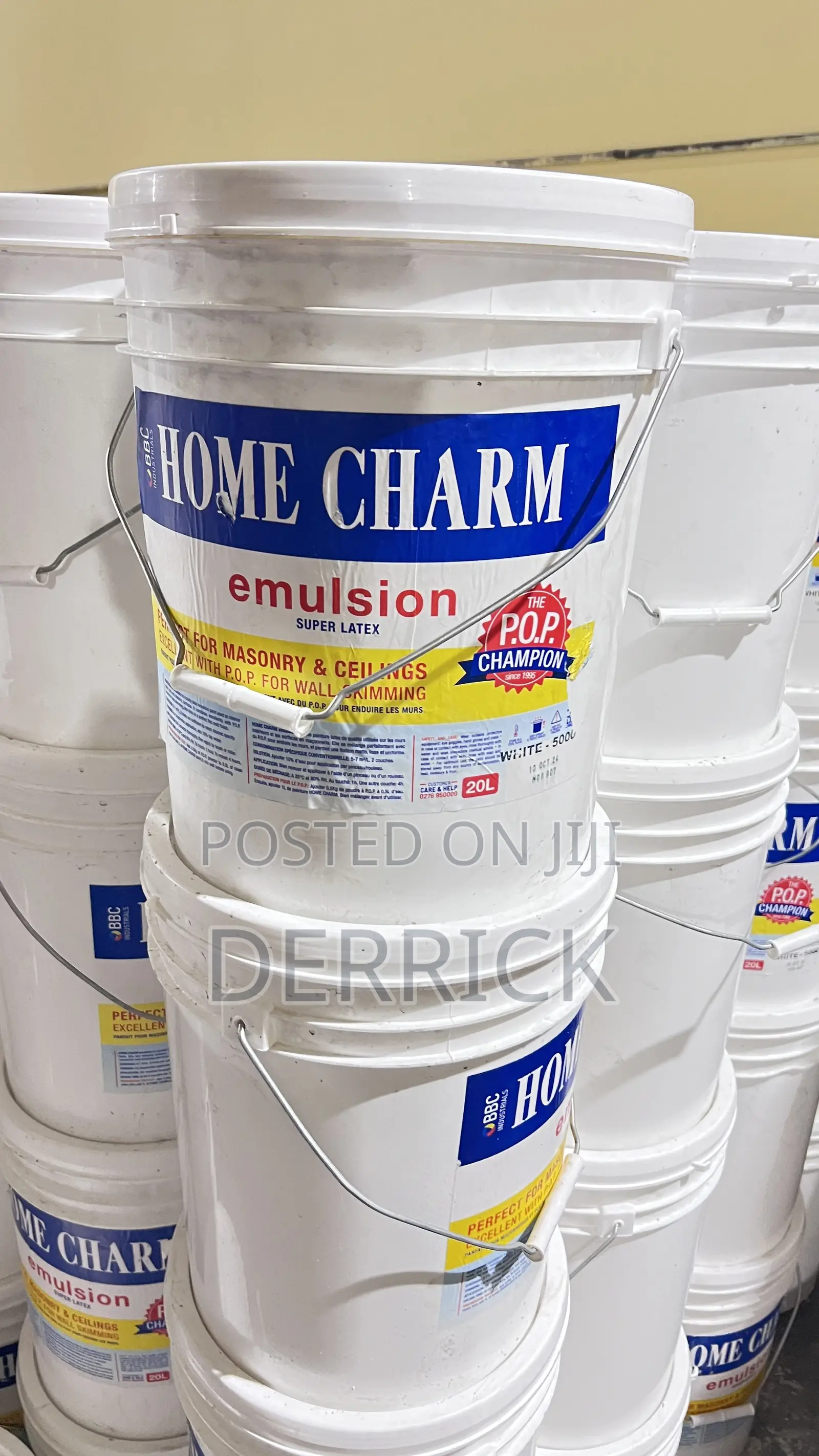 Home Charm 20 Liters. P.O.P Cement Is Also Available.