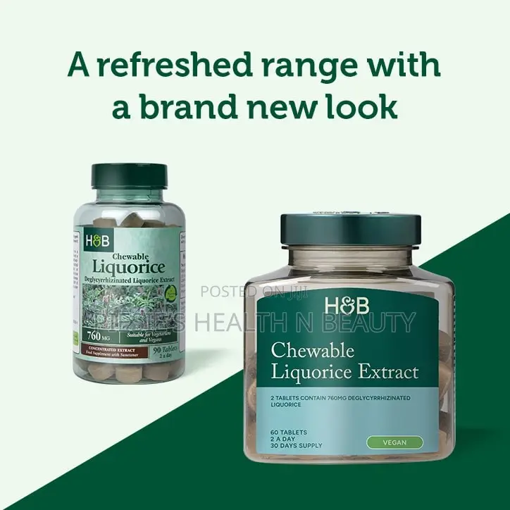 Holland Barrett Chewable Liquorice 760mg 60 Tablets
