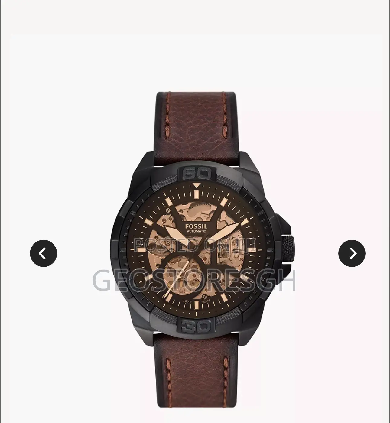 Bronson Automatic Brown Litehidetm Leather Watch