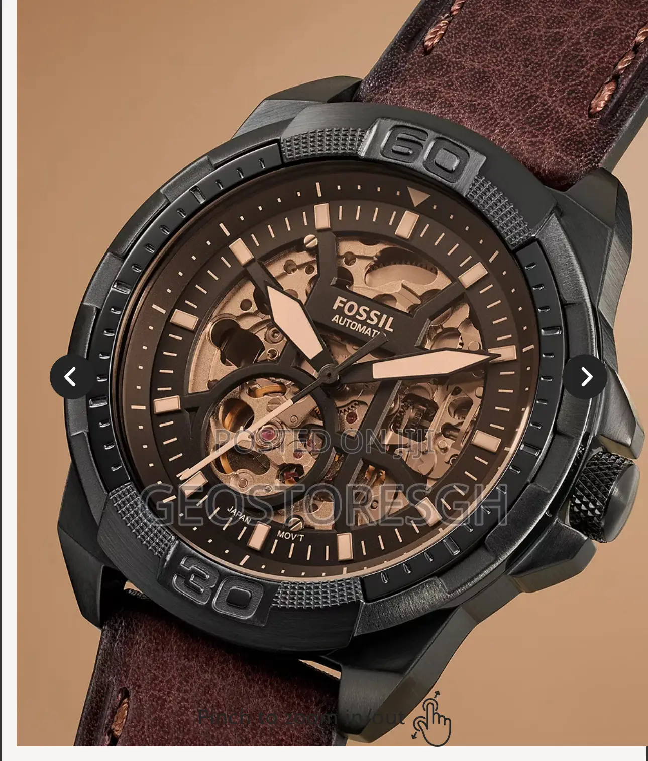 Bronson Automatic Brown Litehidetm Leather Watch
