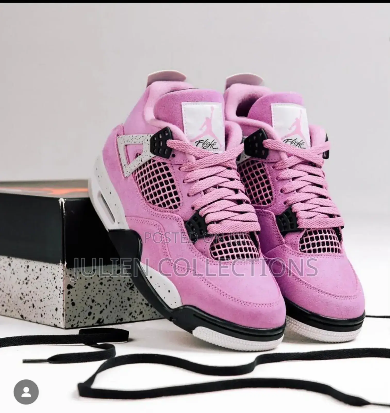 Jordan Retro 4 Pick White and Black