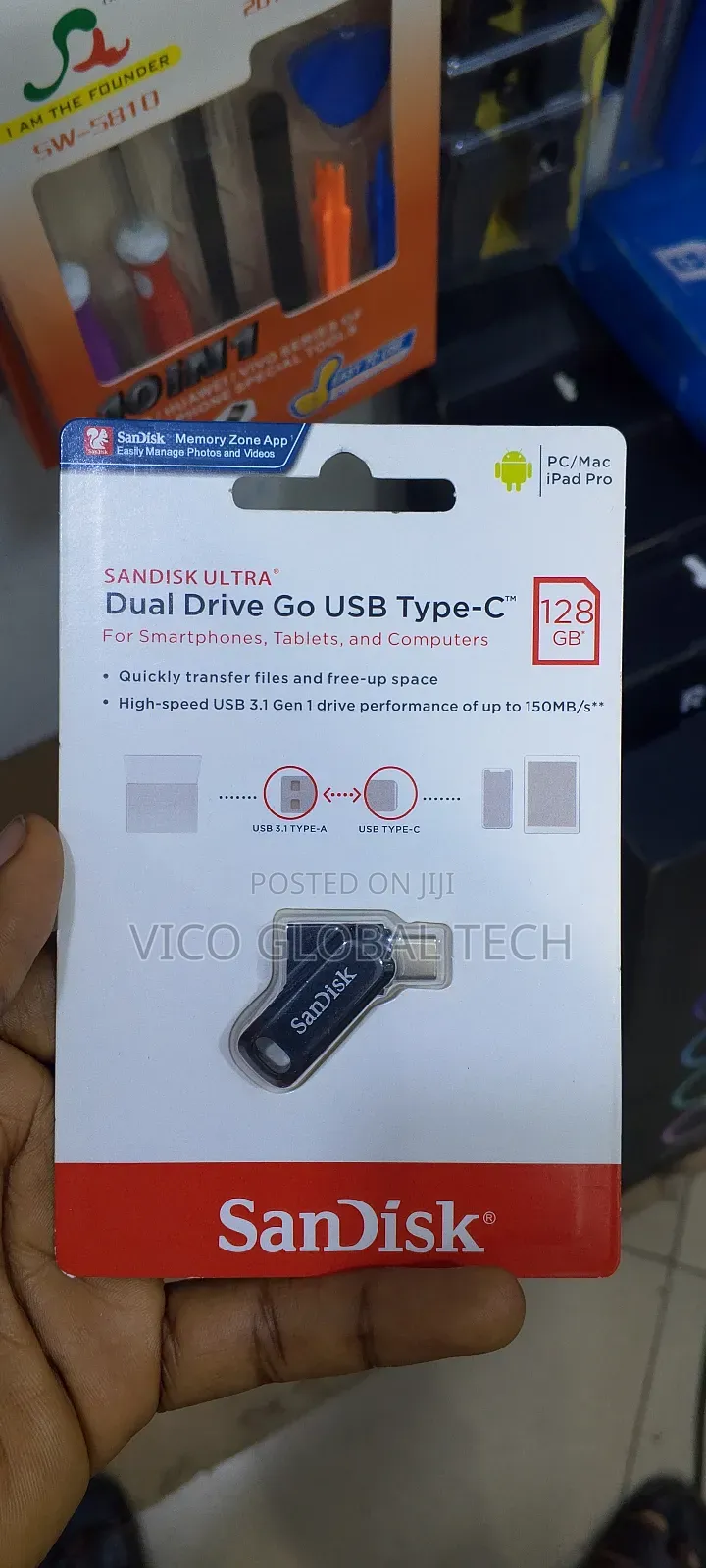 Sandisk Ultra Dual Drive Go Usb Type-C 128gb