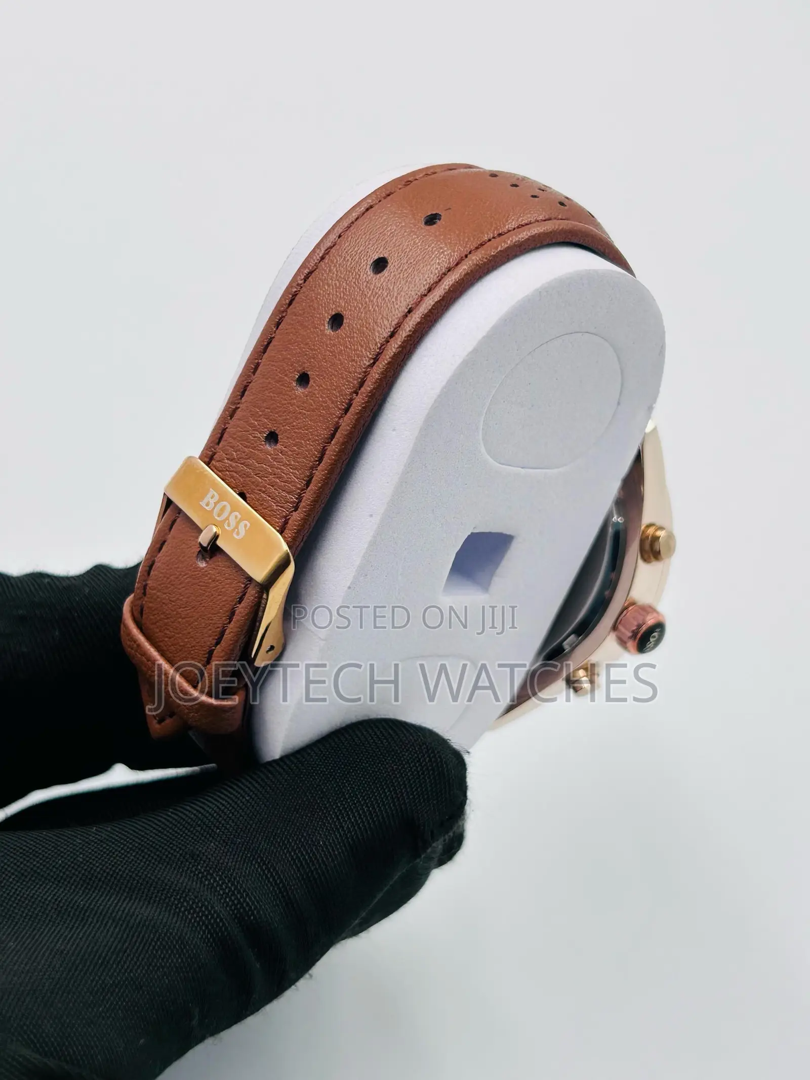Brown Strap Hugo Boss Leather Watch