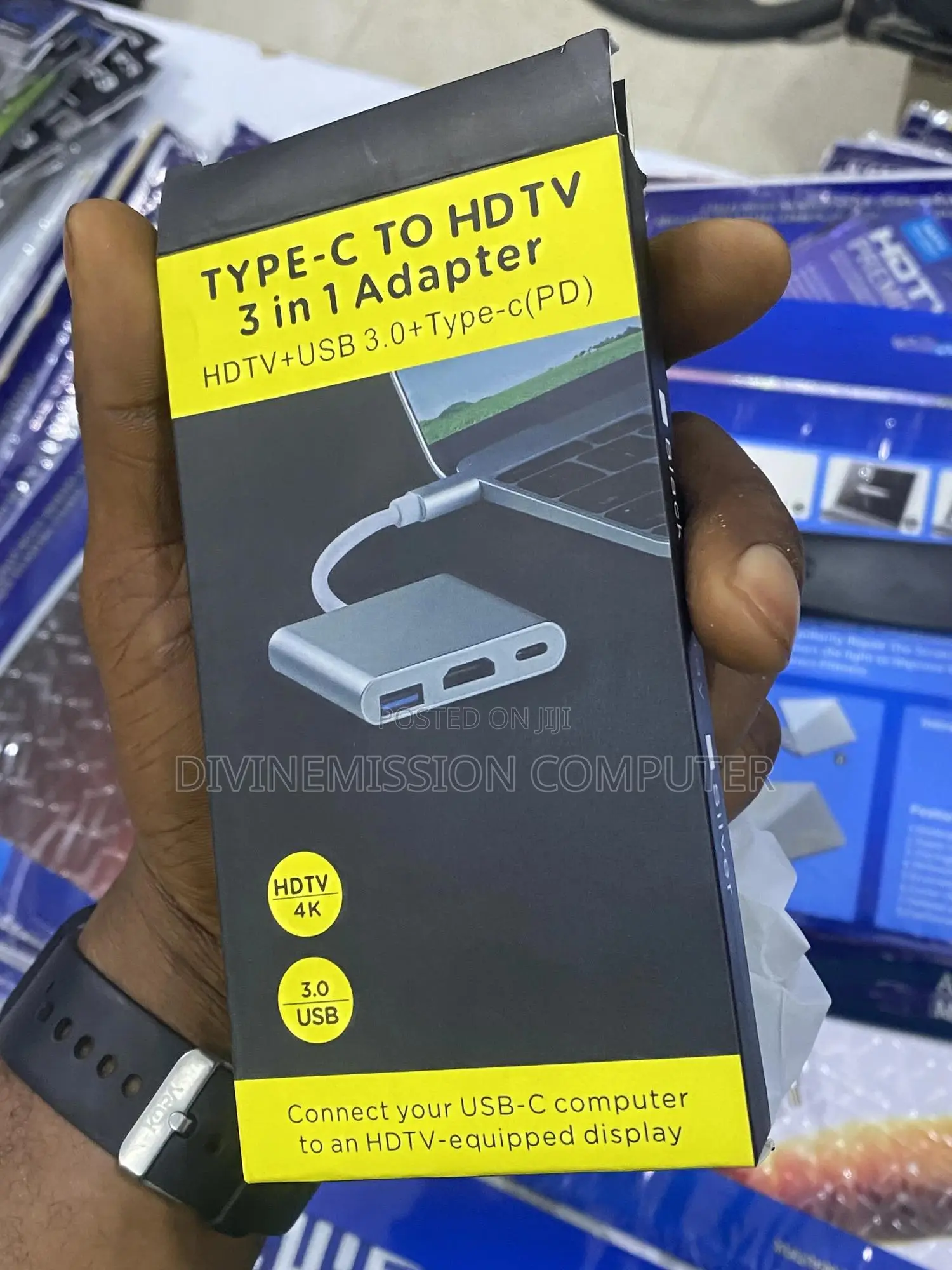 Type C to HDTV 3 in 1 Adapter