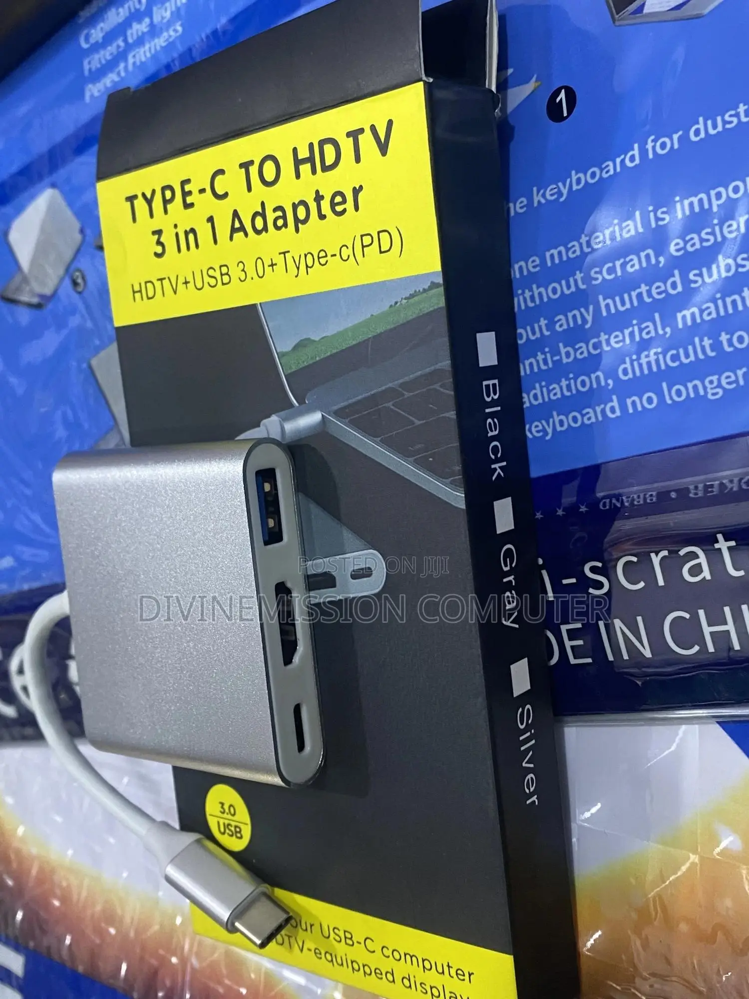 Type C to HDTV 3 in 1 Adapter