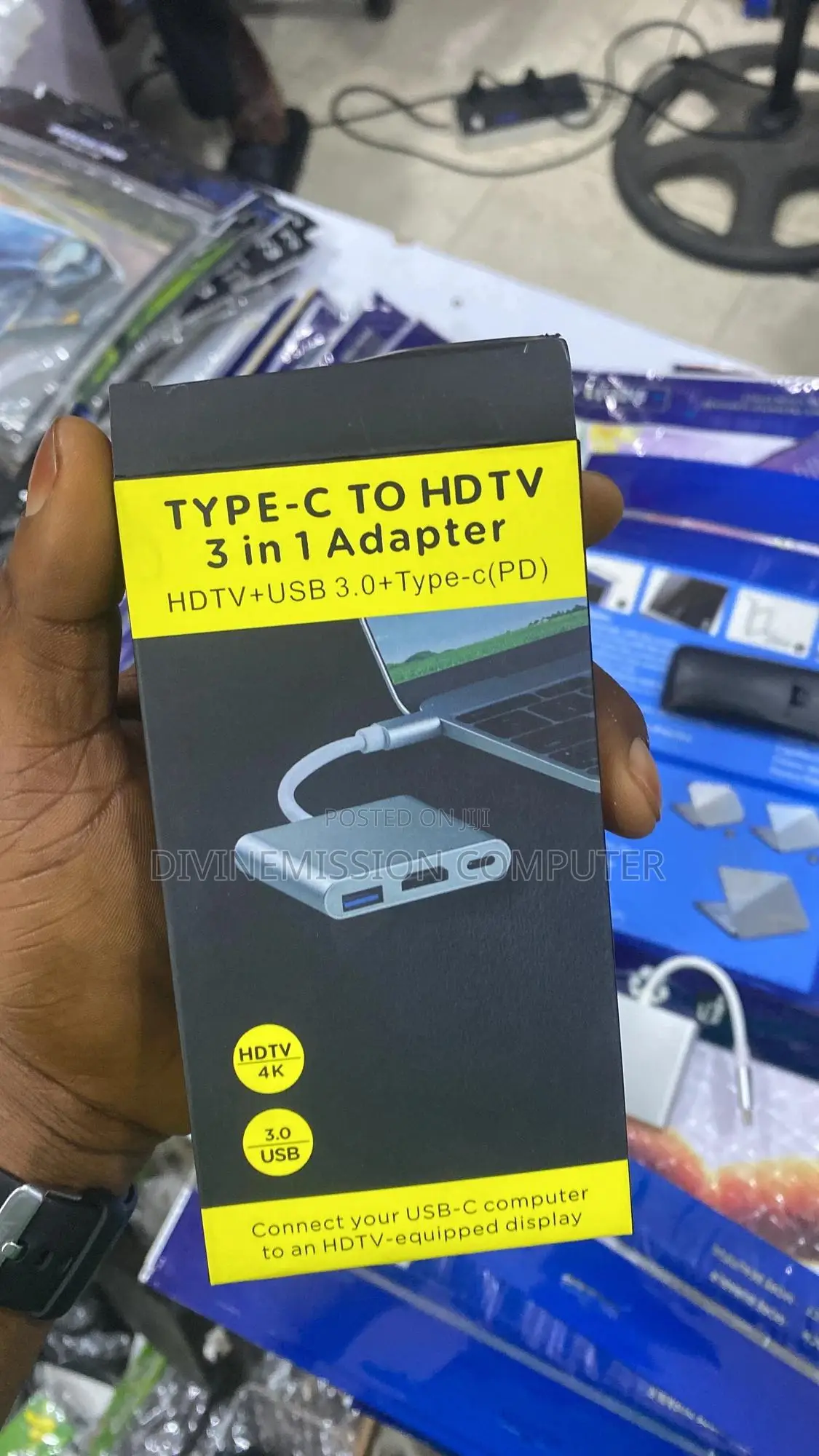 Type C to HDTV 3 in 1 Adapter