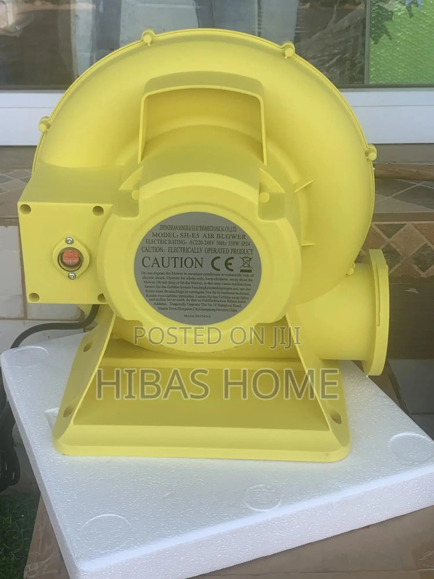 550w/0.73hp Commercial Air Blower Bouncy Castle Air Blower