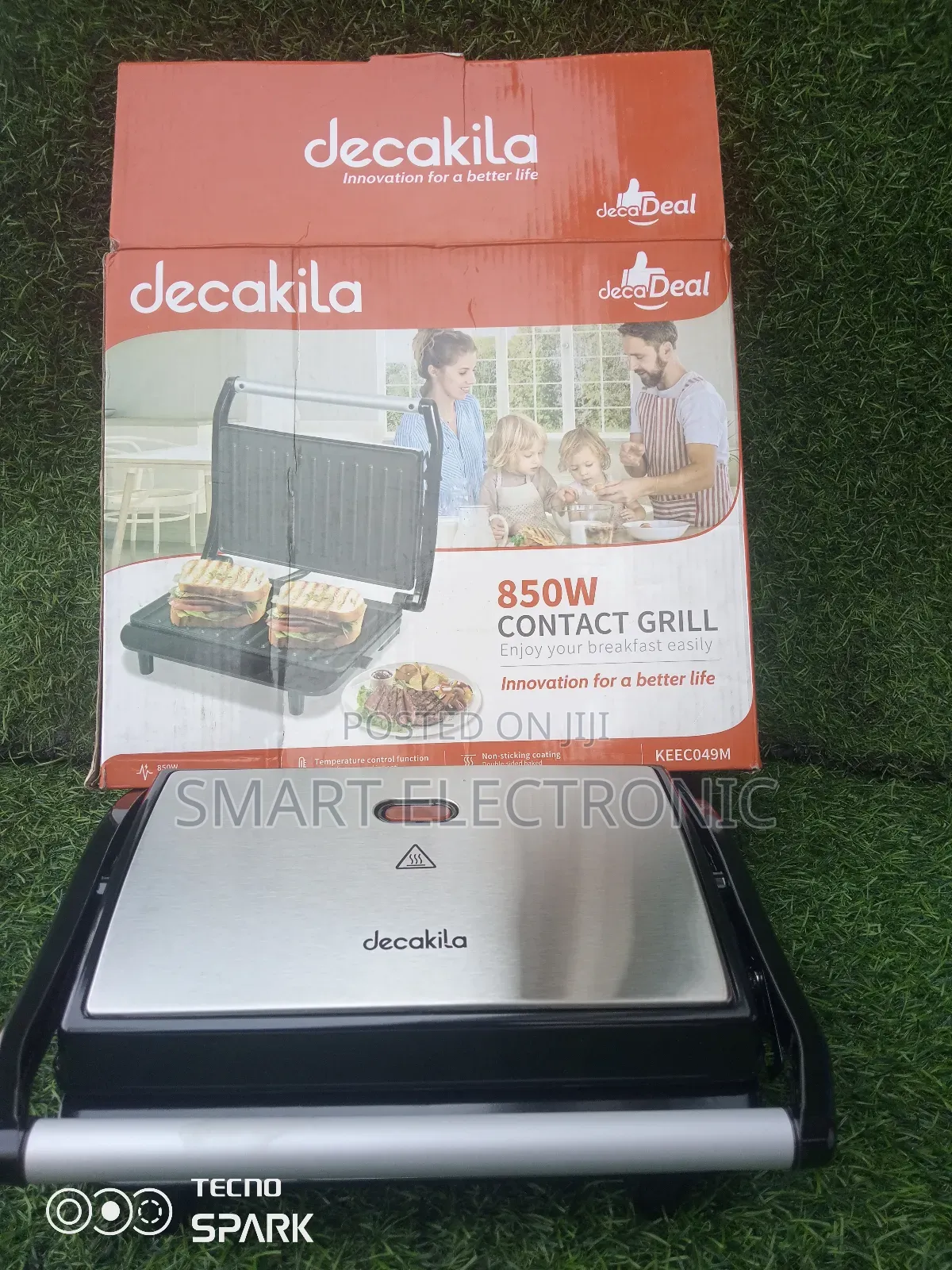 Non-Sticking Coating Decakila 850w Contact Grill Decakila