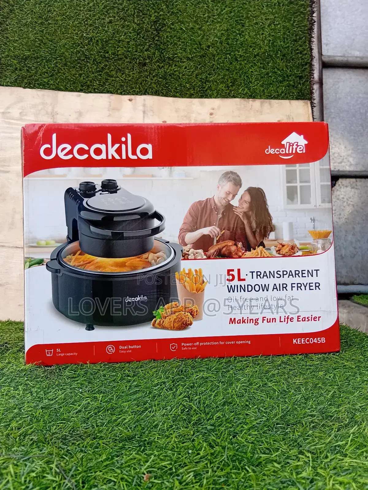 Decalife Charming 5l Transparent Window Decakila Air Fryer