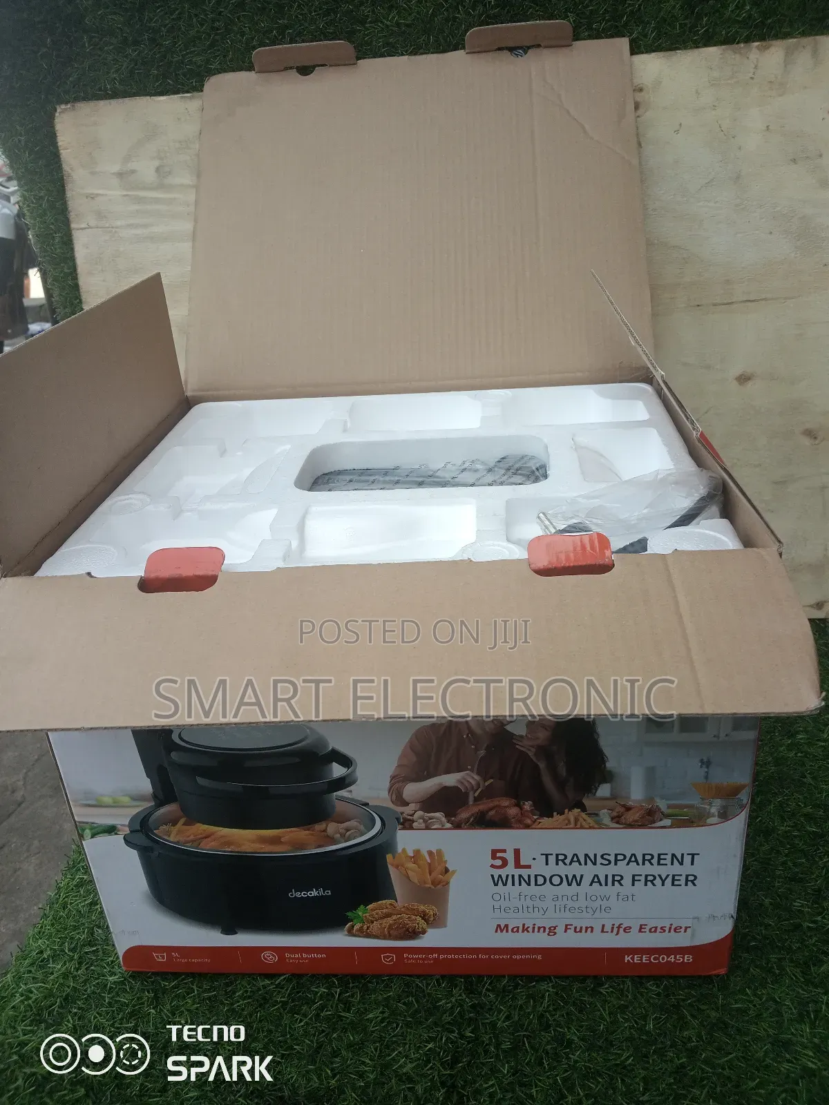 Dual Button Decakila Window Air Fryer Decakila