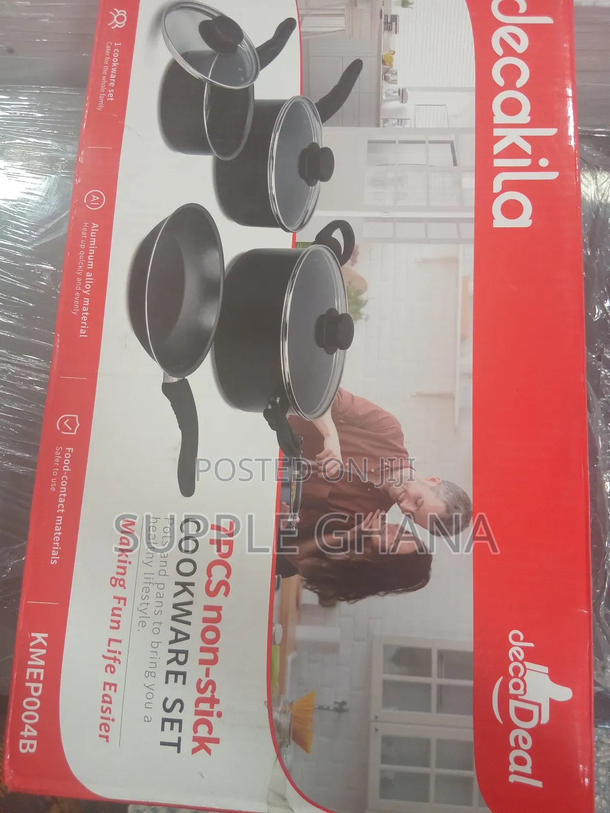 Cheaper Decakila 7pcs Non-Stick Cookware Set