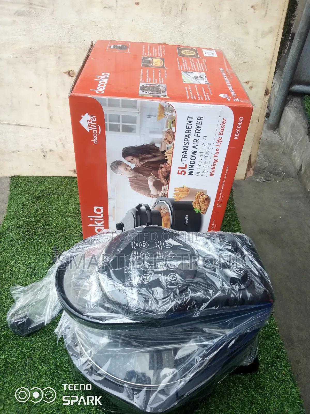 Cook Safe With Decakila Transparent Window Air Fryer