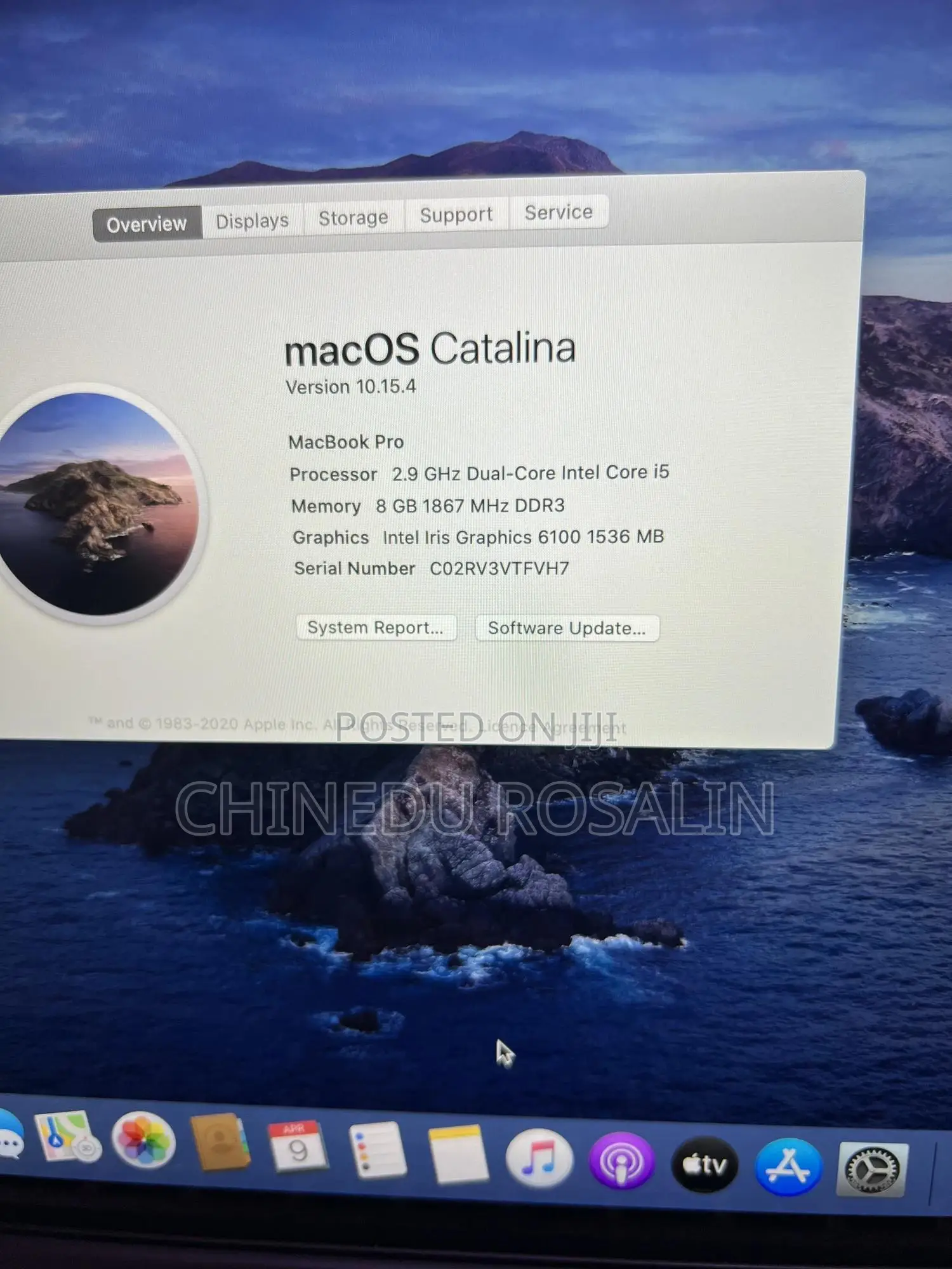 Laptop Apple MacBook Pro 2015 8GB Intel Core I5 SSD 128GB