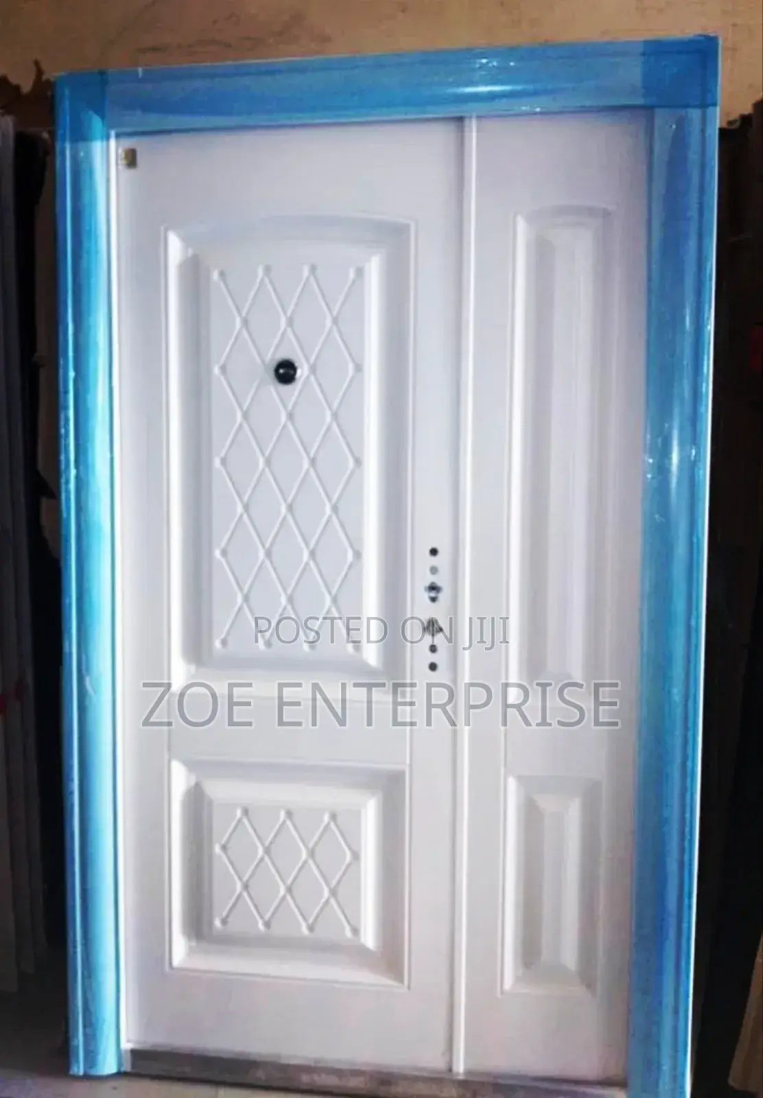 Pure White Full Metal Security Doors