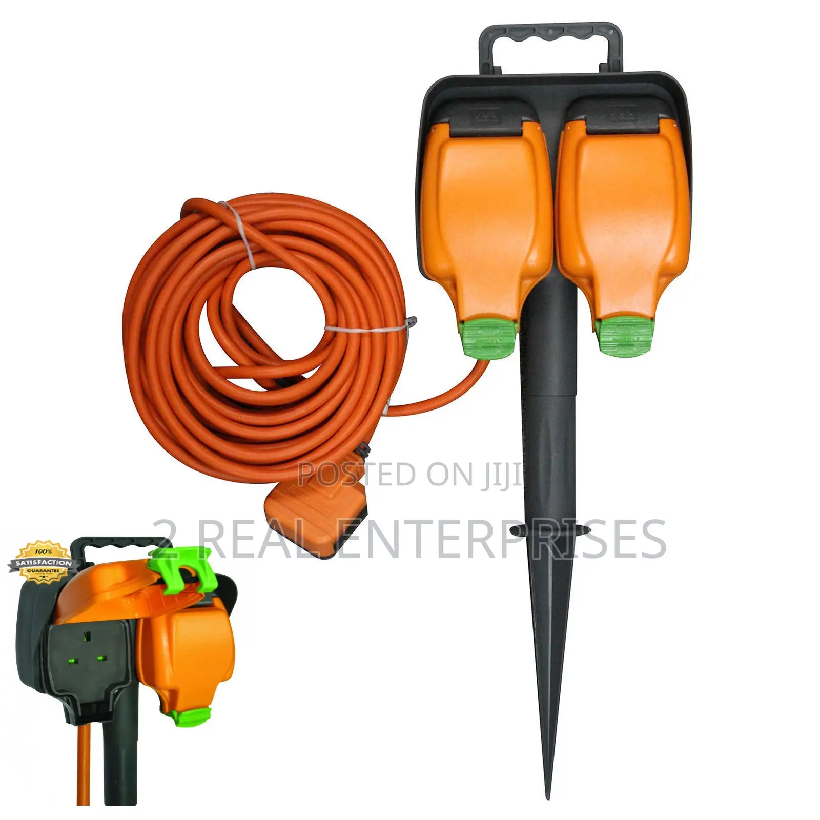 Masterplug Weatherproof Outdoor Double Socket 15 Metres